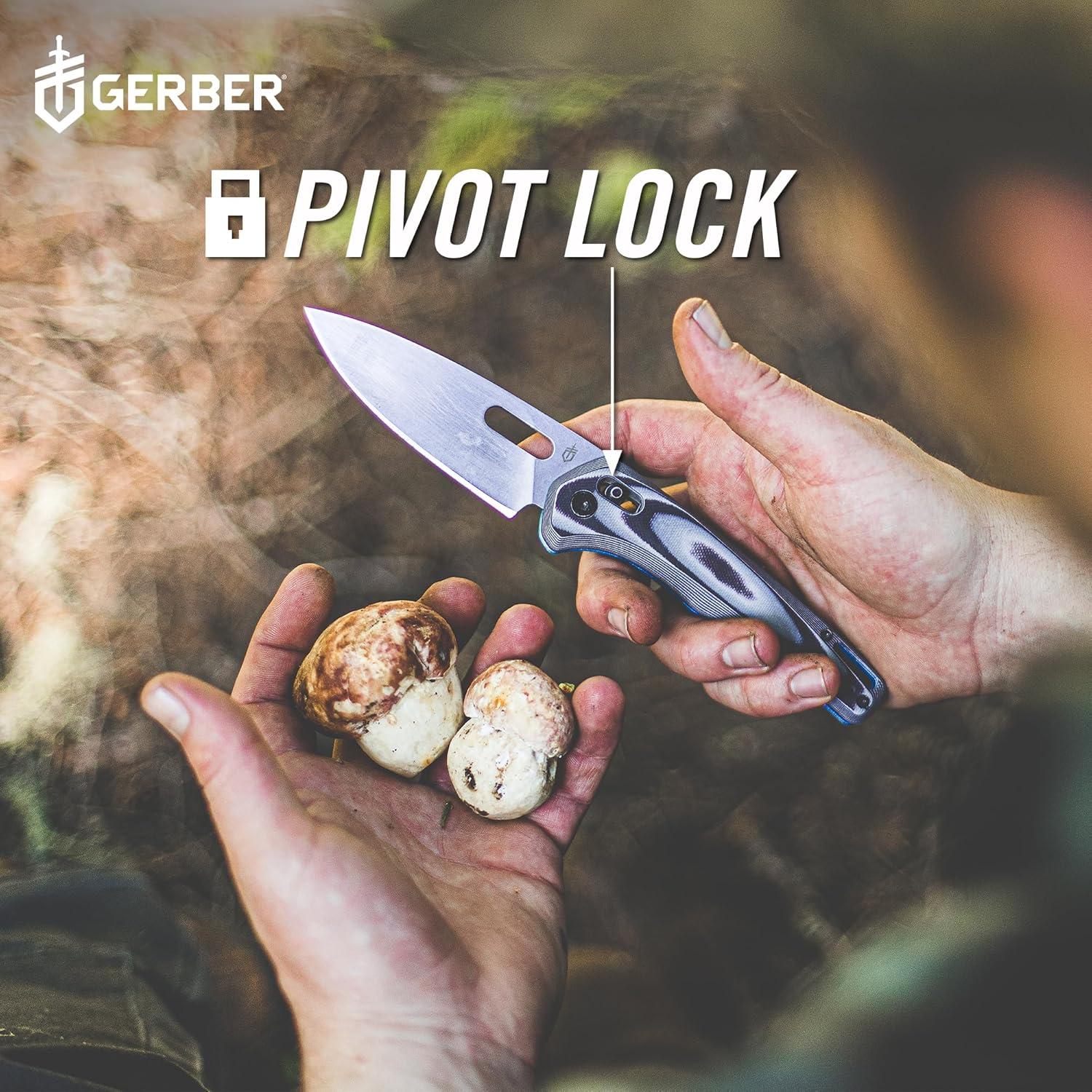 Cuchillo Plegable EDC Gerber Gear Sumo 9.9 cm Cian Azul