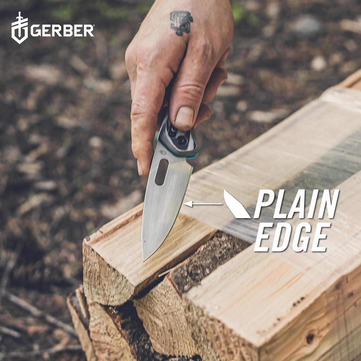 Cuchillo Plegable EDC Gerber Gear Sumo 9.9 cm Cian Azul