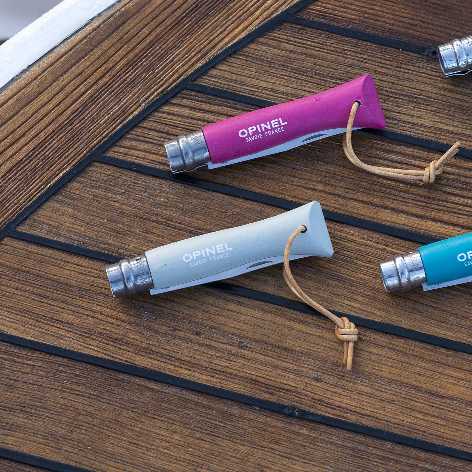 Cuchillo Plegable Opinel No.6 Inoxidable 7.2cm Color Nube