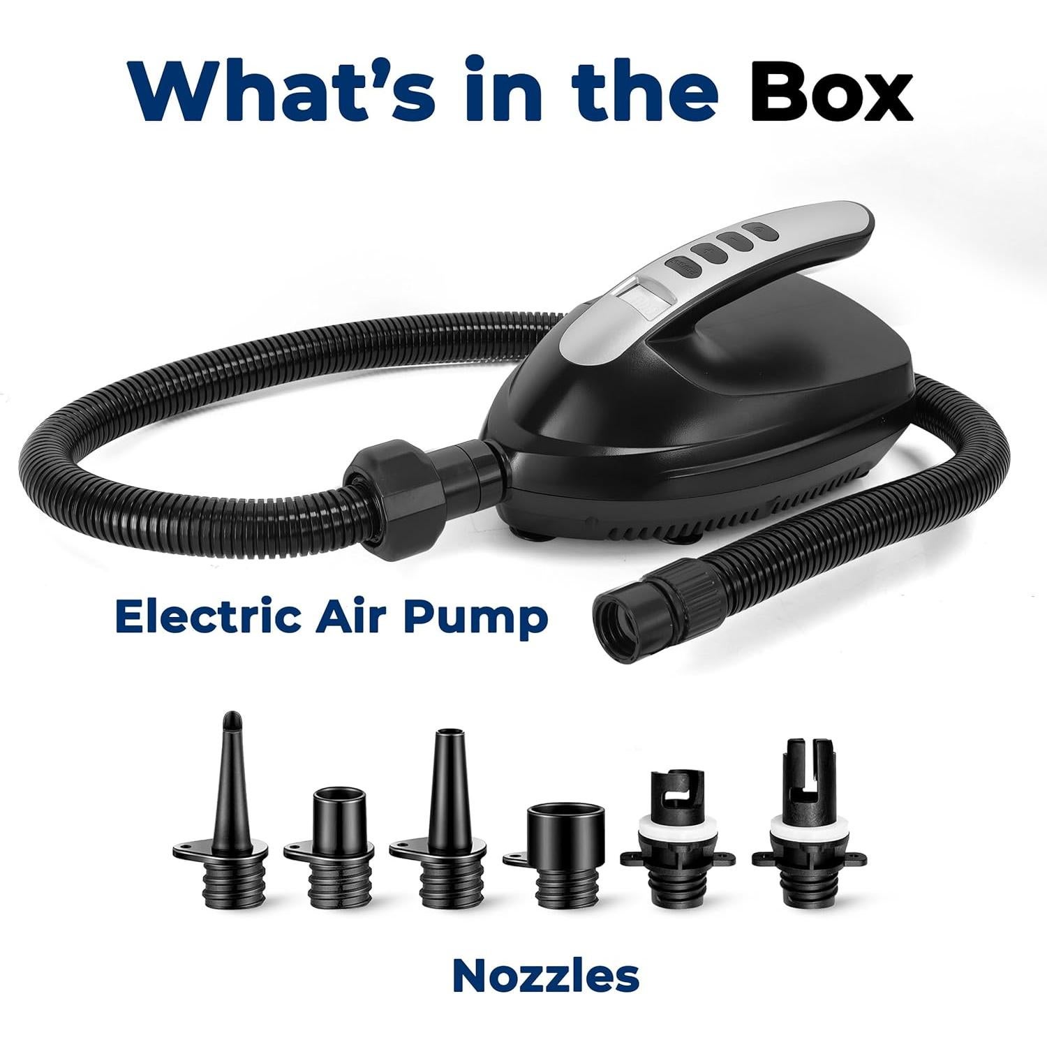 Bomba de Aire Eléctrica SereneLife 16 PSI Doble Etapa Portátil