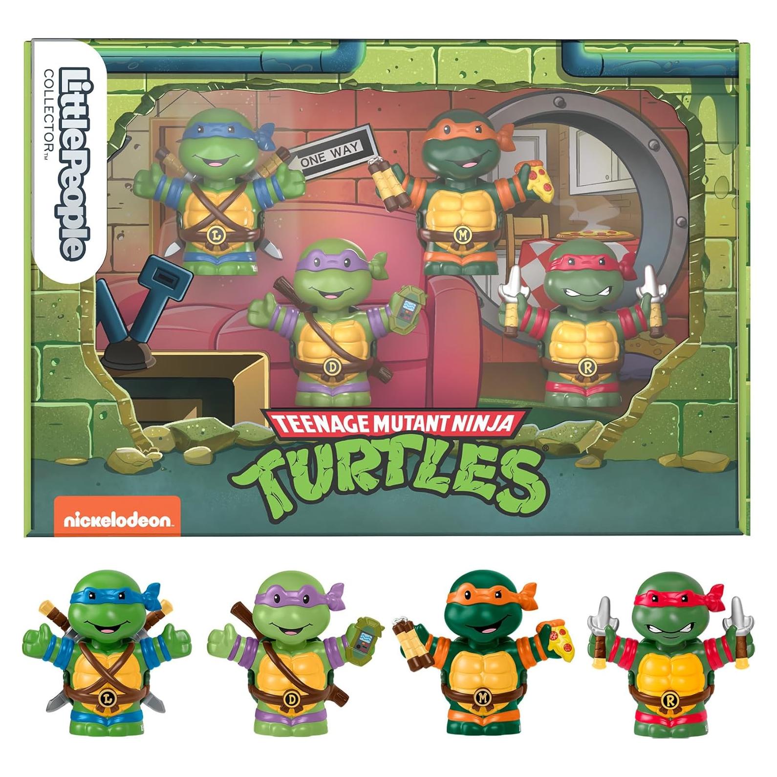 Conjunto de Figuras Little People Collector TMNT - 4 Figuras
