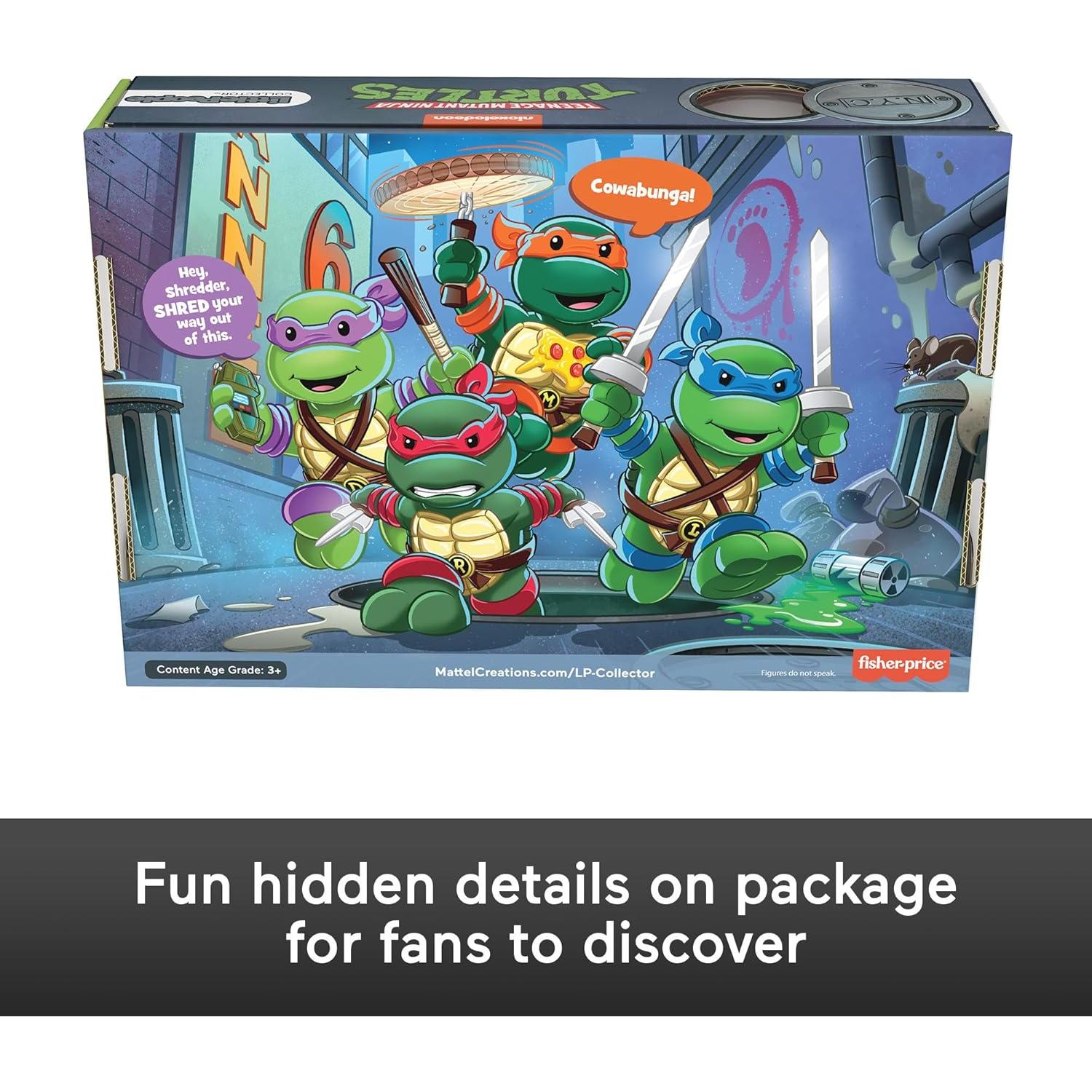 Conjunto de Figuras Little People Collector TMNT - 4 Figuras