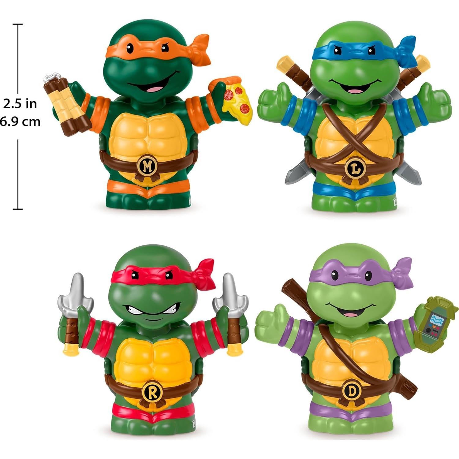 Conjunto de Figuras Little People Collector TMNT - 4 Figuras