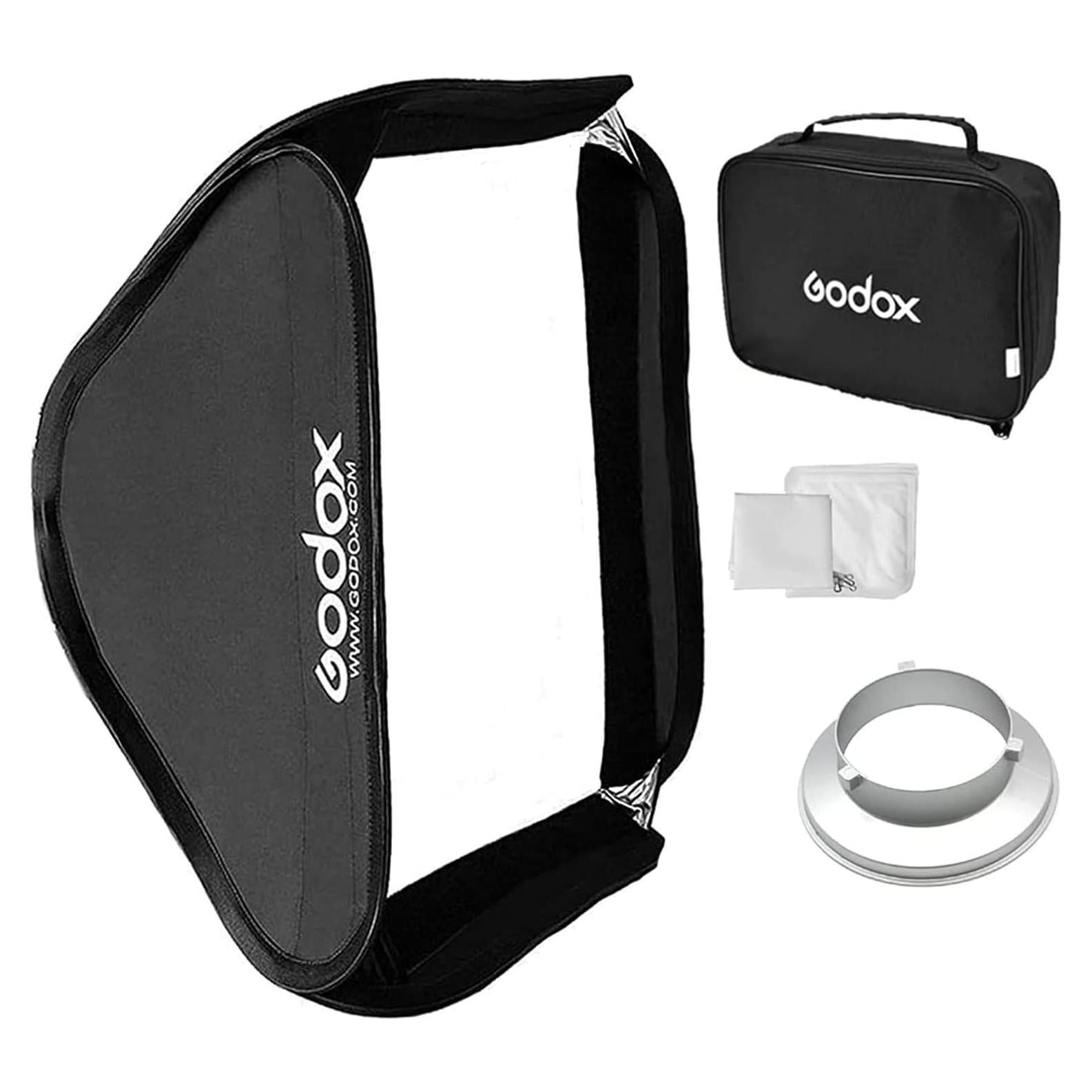 Godox Softbox 60x60cm Plegable con Adaptador Bowens para Fotografía