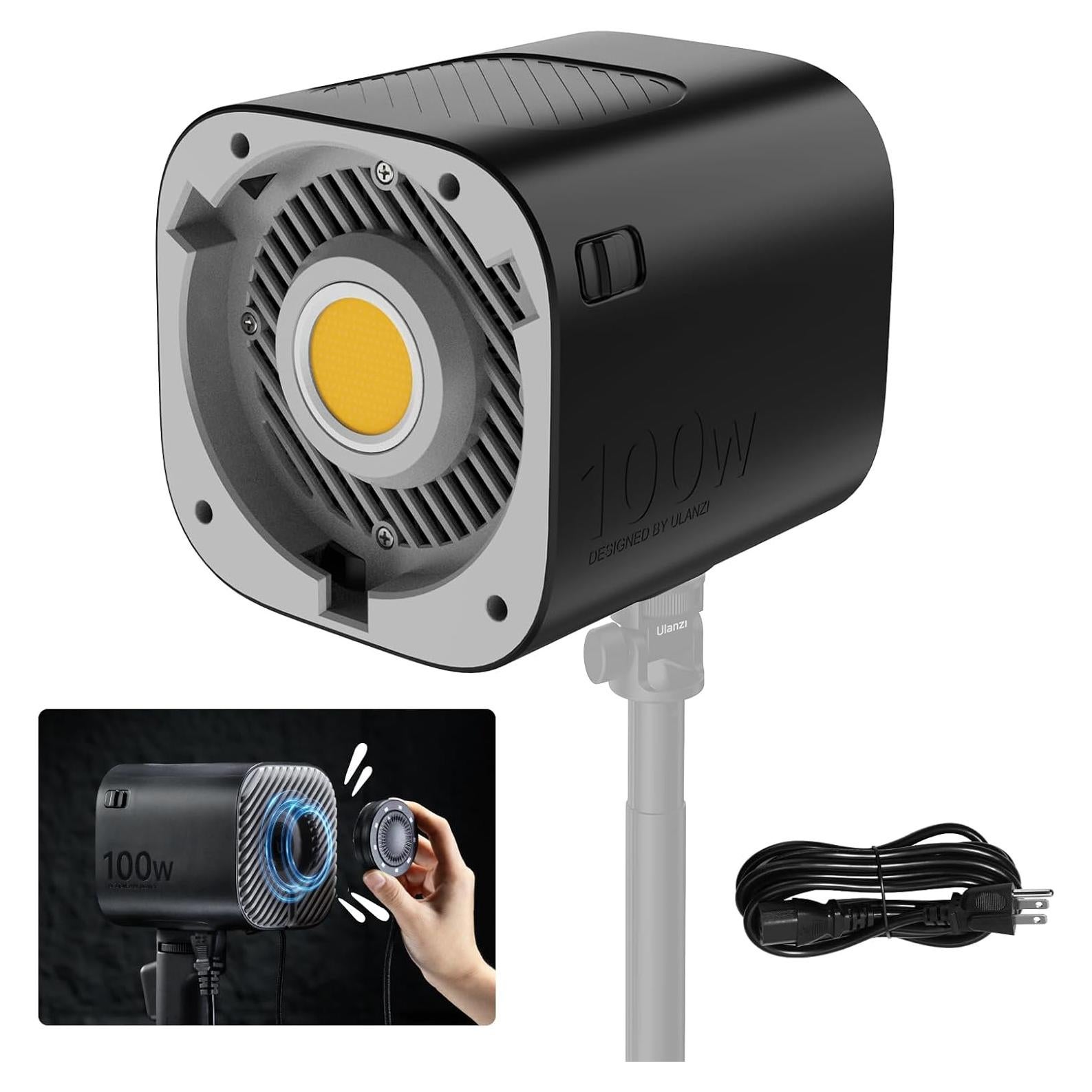 Luz de Video LED ULANZI LT026 100W COB 5600K 9 Niveles Brillo