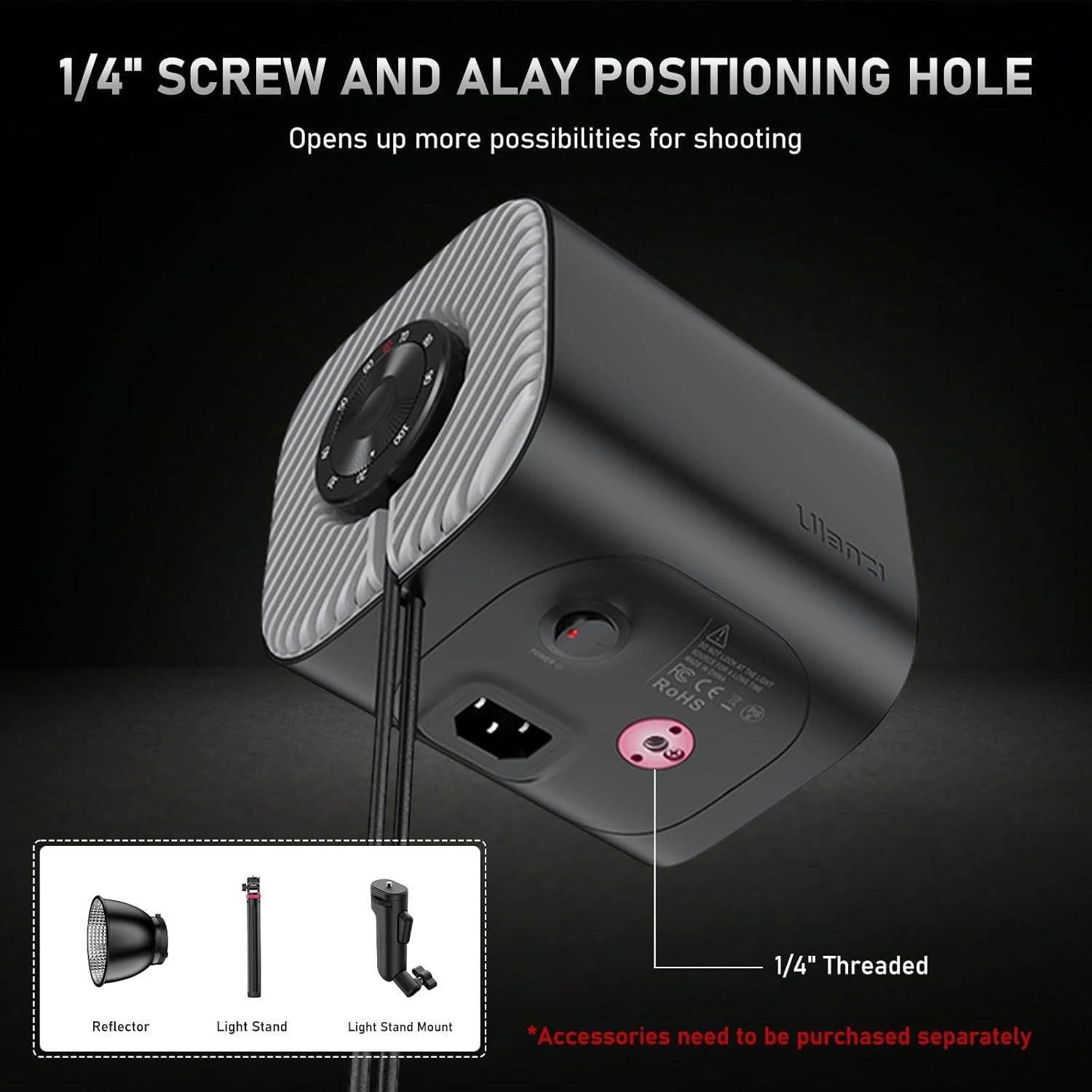 Luz de Video LED ULANZI LT026 100W COB 5600K 9 Niveles Brillo