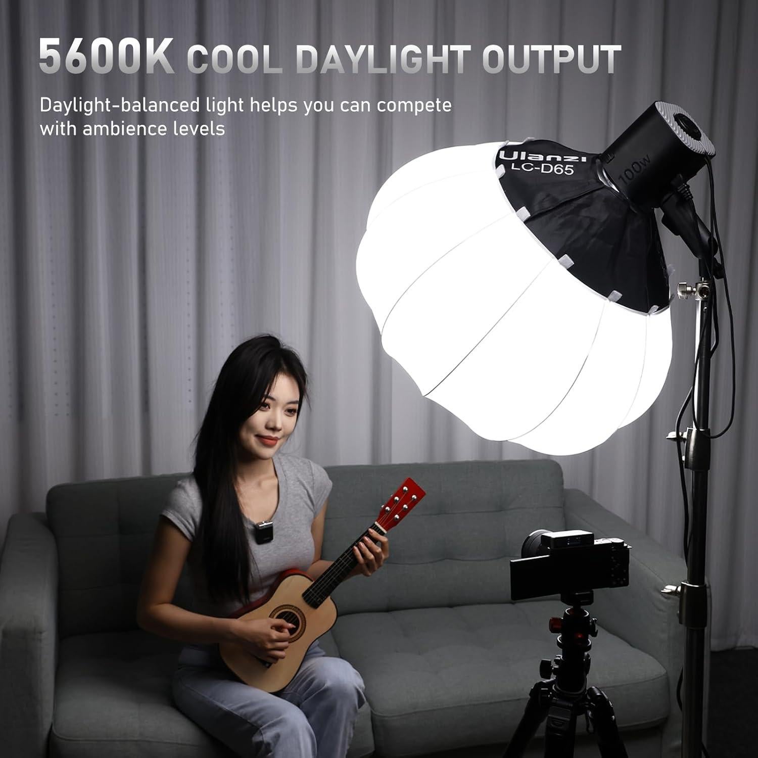 Luz de Video LED ULANZI LT026 100W COB 5600K 9 Niveles Brillo