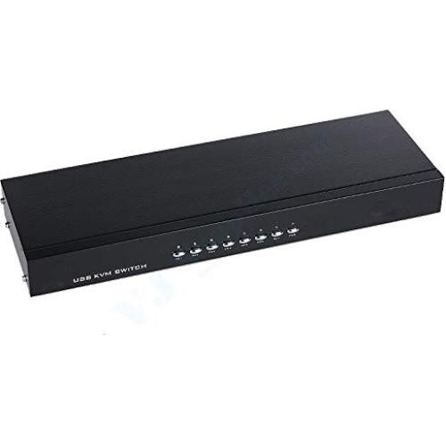 Conmutador KVM USB 8 Puertos axGear - Soporta 1920x1440