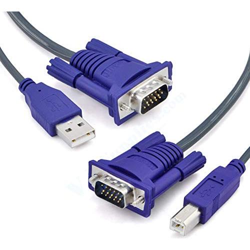 Conmutador KVM USB 8 Puertos axGear - Soporta 1920x1440