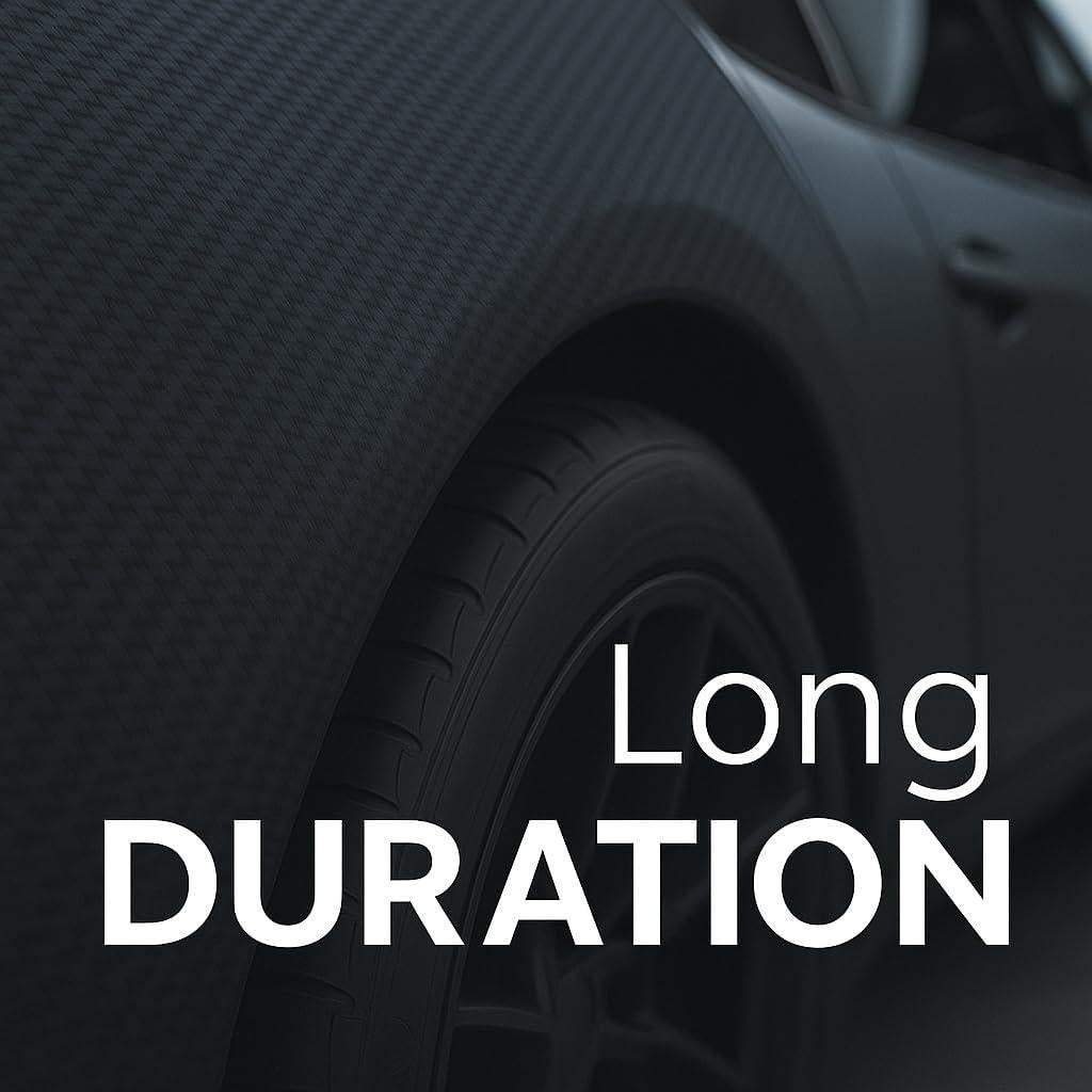 Vinilo Mate Fibra de Carbono RockRose 30.48x152.4cm Negro