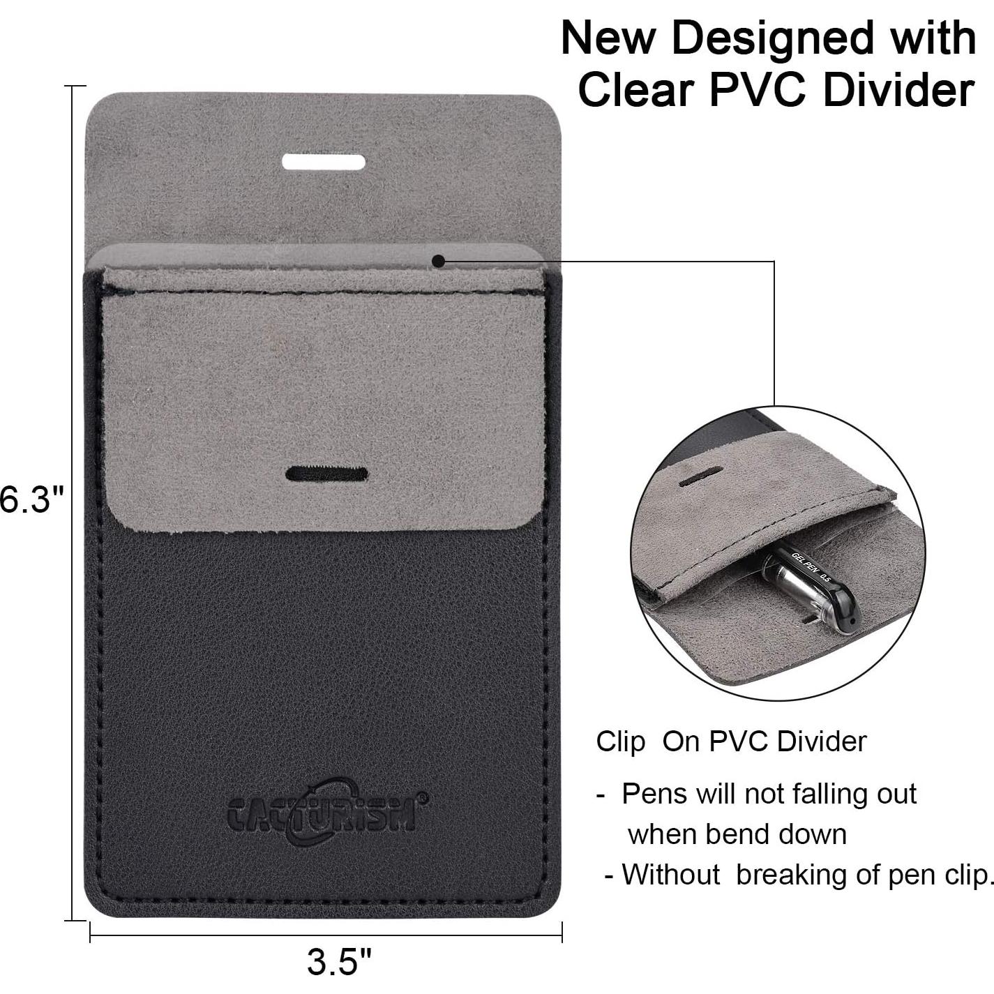 Protector de Bolsillo Cacturism de Cuero PU - Paquete de 4