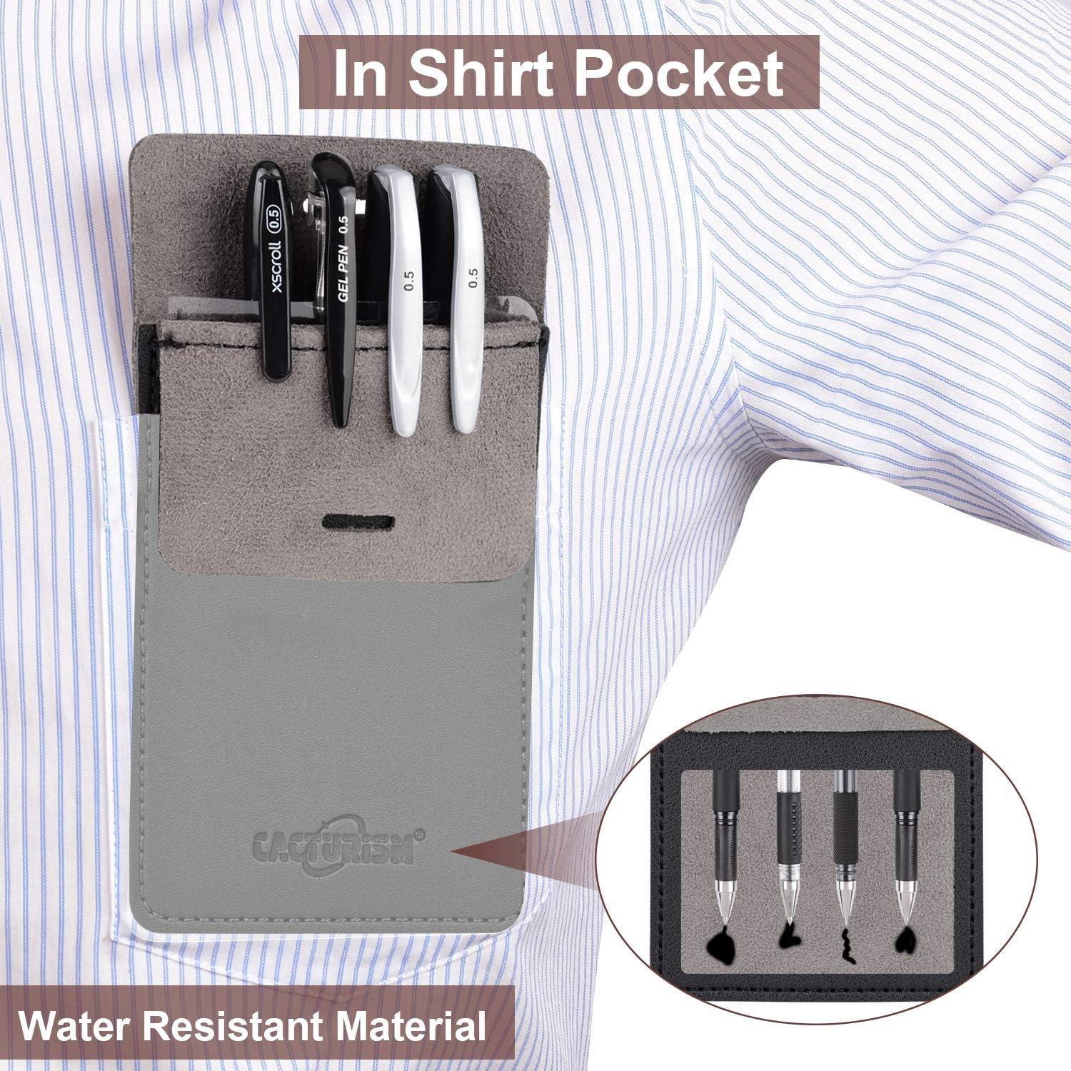 Protector de Bolsillo Cacturism de Cuero PU - Paquete de 4