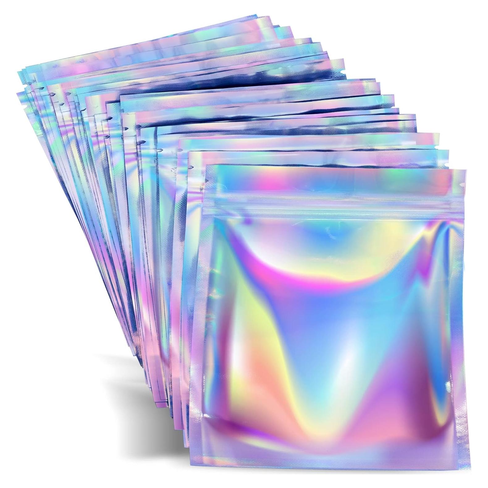 Bolsas Mylar Prestee 10x7.6 cm Holográficas 100 Piezas Resellables