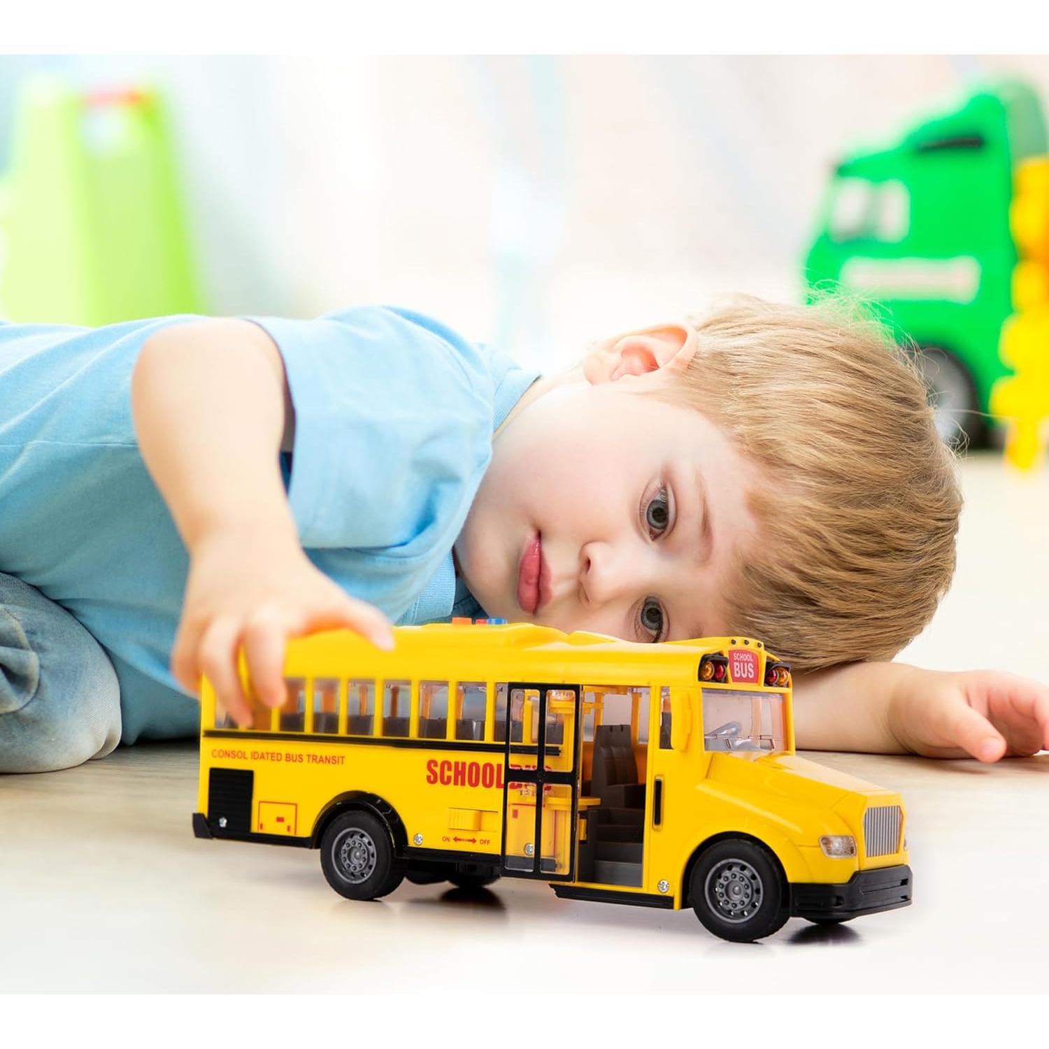 Juguete Autobús Escolar Amarillo ArtCreativity con Sonido y Luces