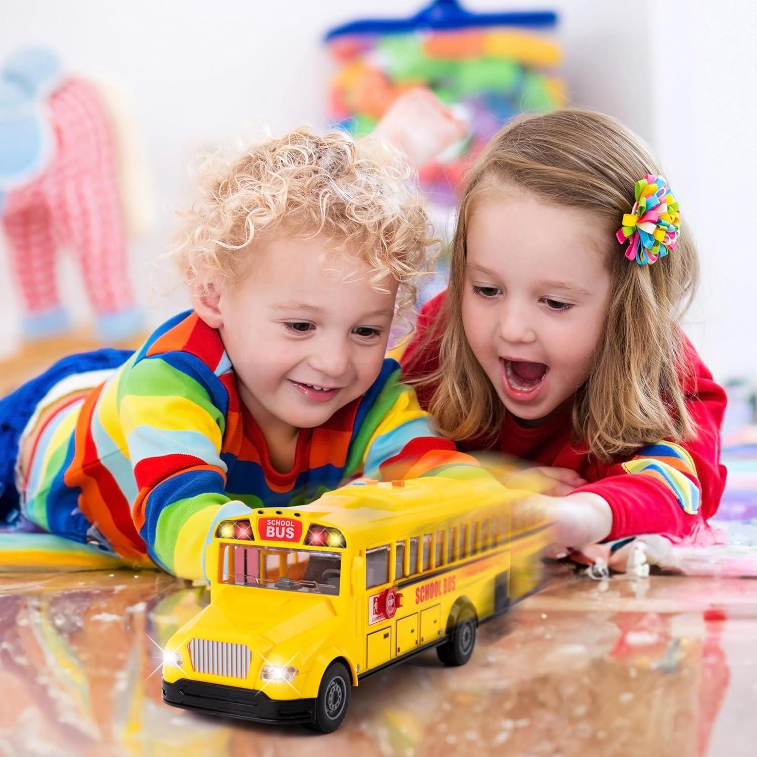 Juguete Autobús Escolar Amarillo ArtCreativity con Sonido y Luces
