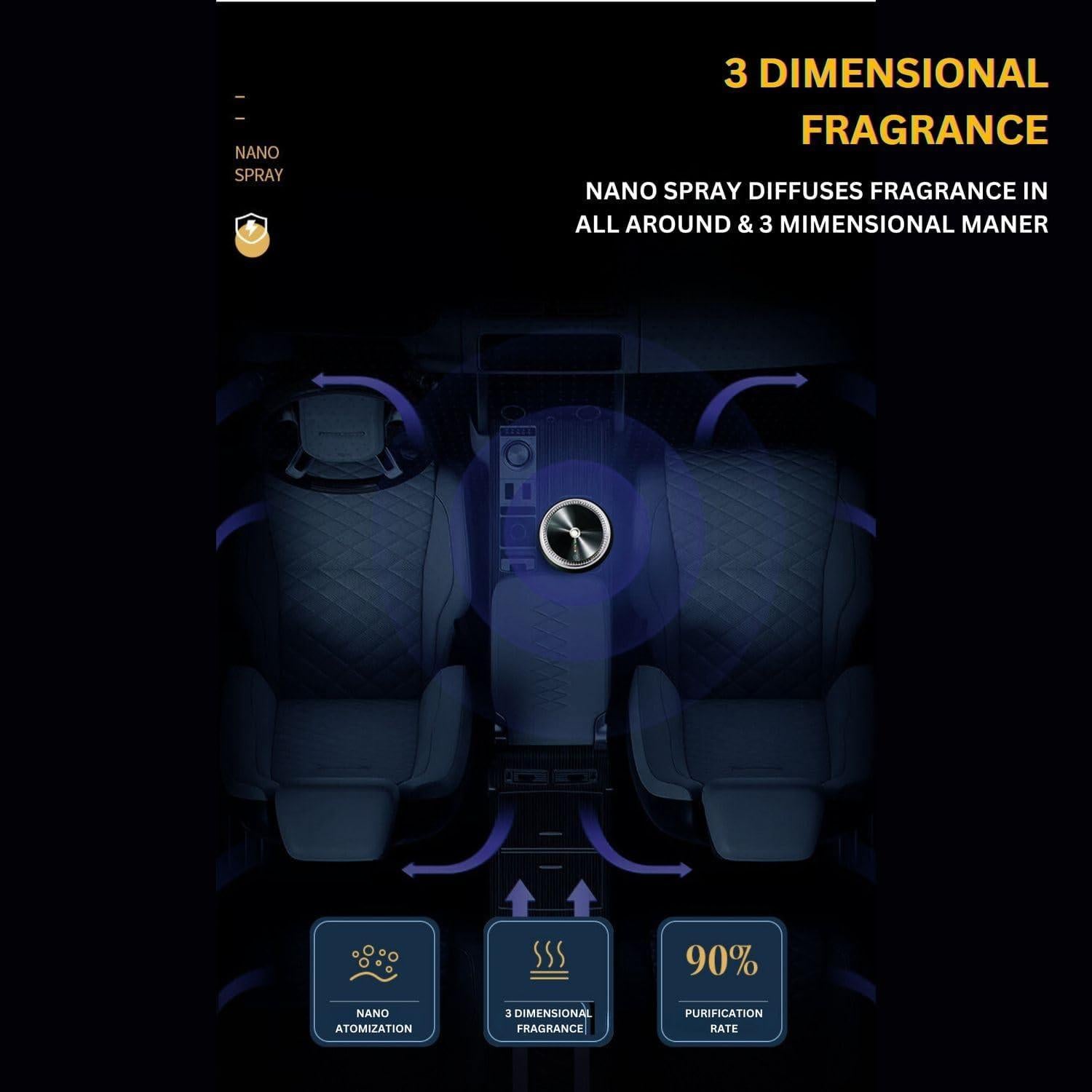 Difusor de Aromaterapia Inteligente Dive and Drive Negro