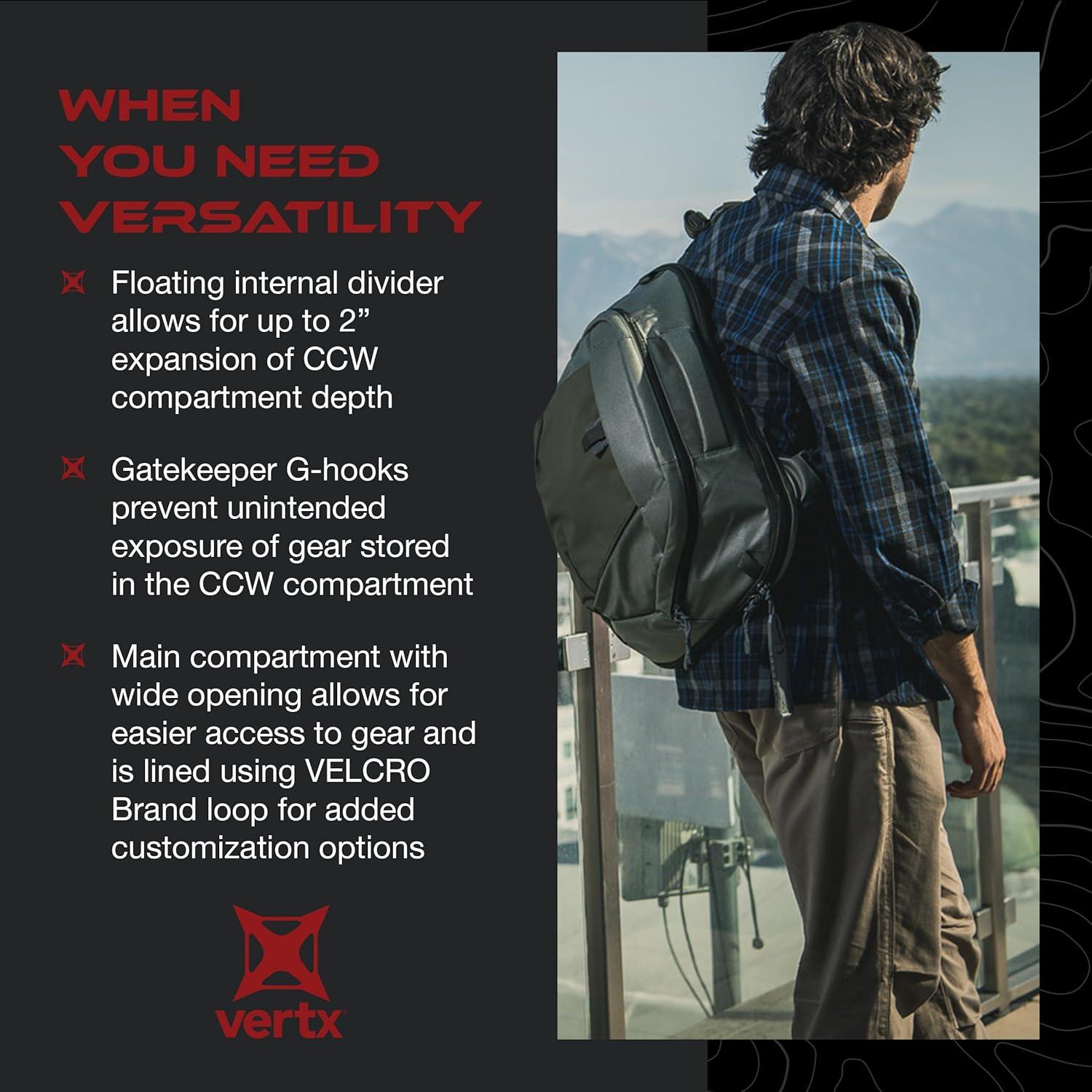 Bolsa de Bandolera Táctica Vertx Keryx 20L Heather OD