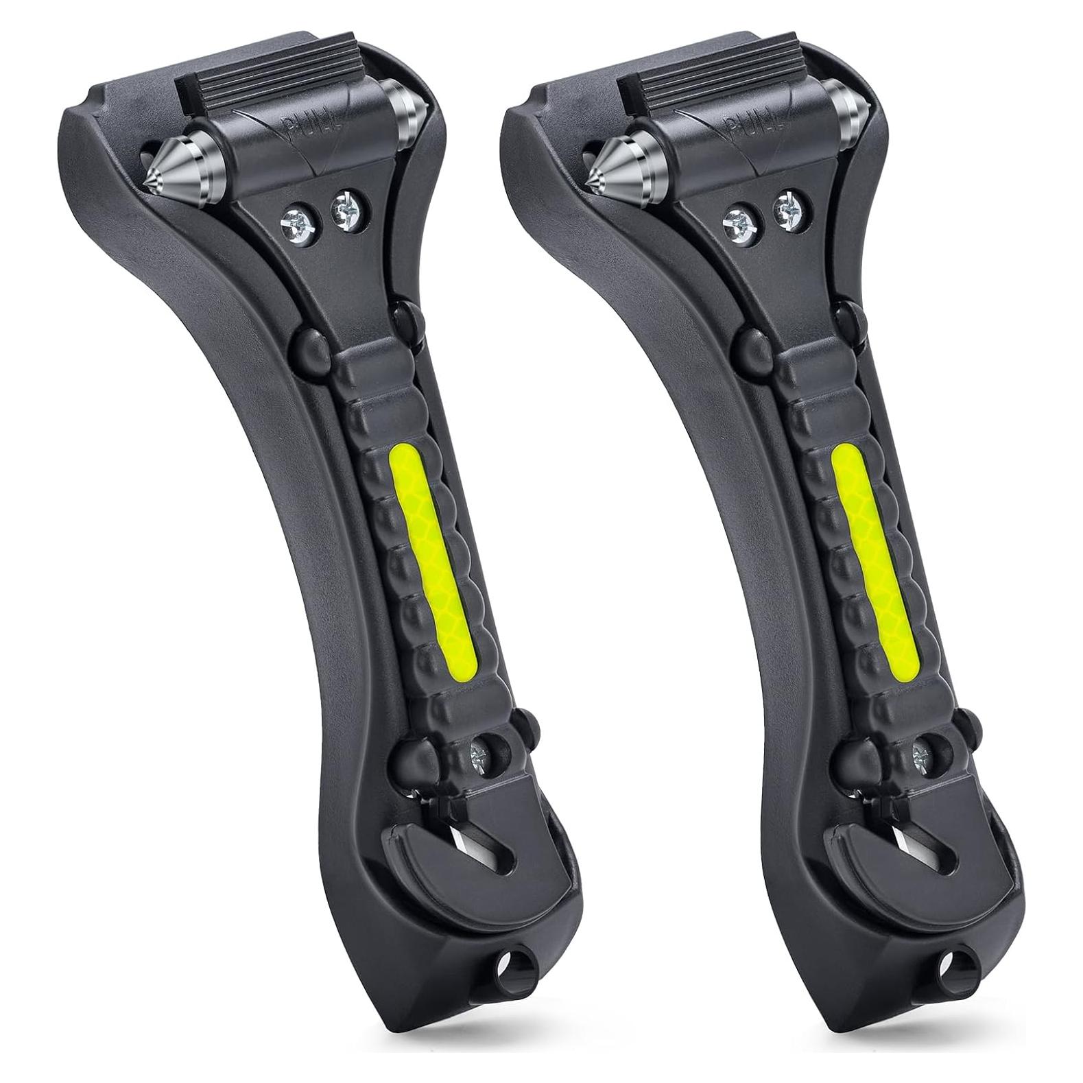 THINKWORK Martillo de Seguridad para Coche 2-en-1 Cortador de Cinturón