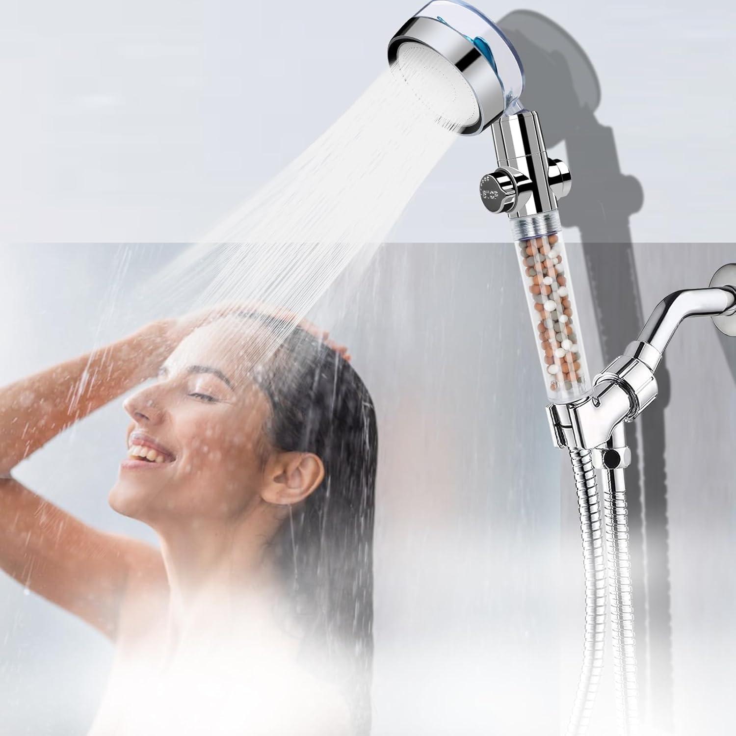 Cabezal de Ducha Filtrado Vphom Alta Presión 3 Paneles 150 cm