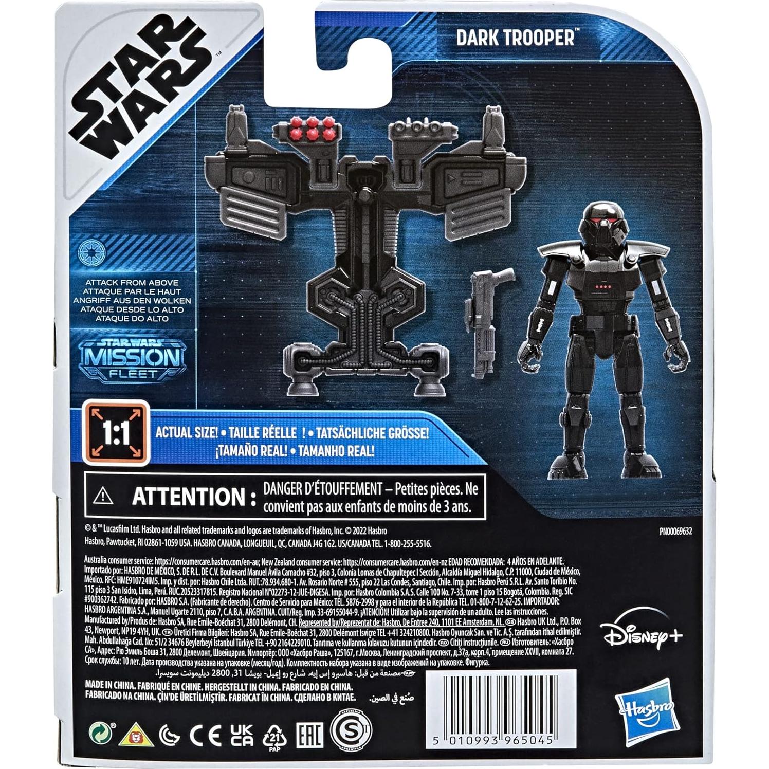 Figura Dark Trooper Star Wars Mission Fleet 6.35 cm con Jetpack