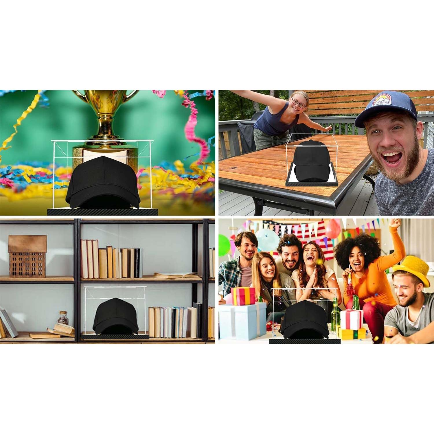 Estuche de exhibición para sombreros FQXESMHG 20.3x22.1 cm