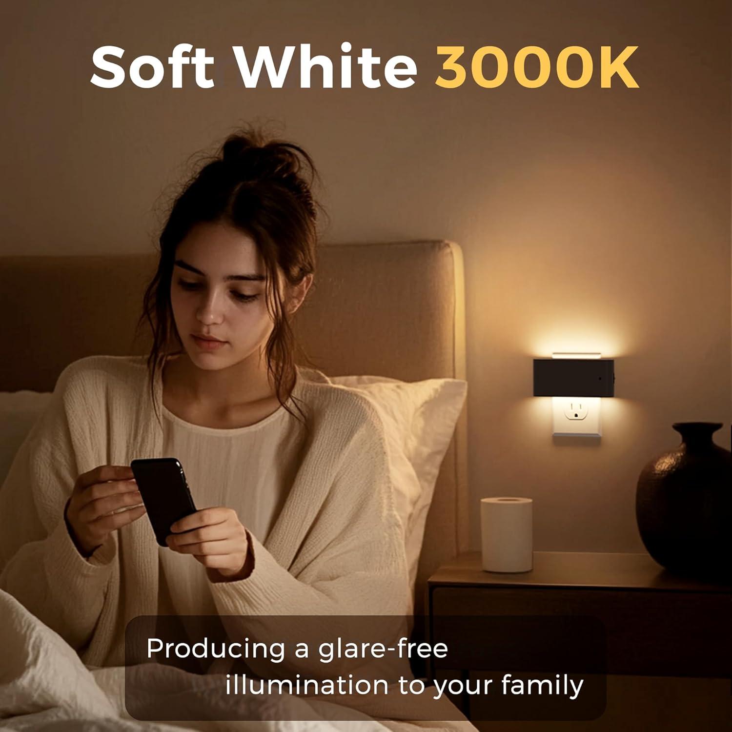 Luz Nocturna LED Regulable LOHAS 0-100LM 3000K Enchufable