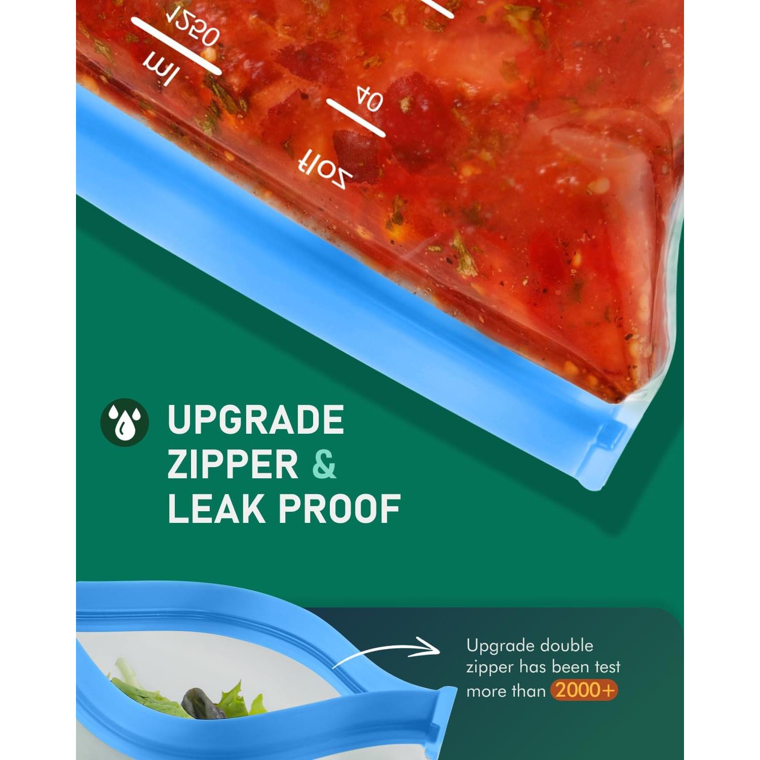 Bolsas Reutilizables IDEATECH para Sándwich 10 Paquete 3.78L