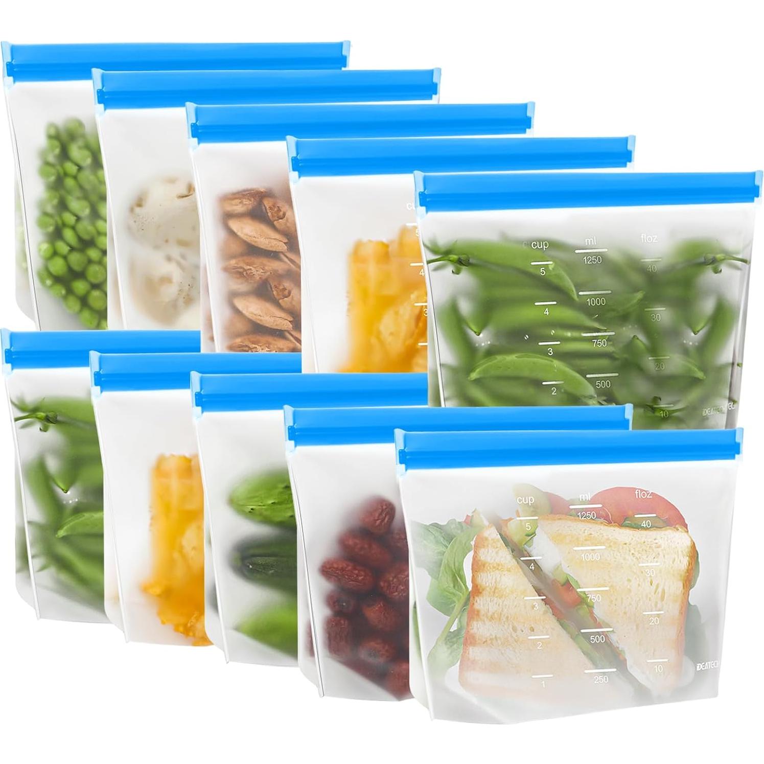 Bolsas Reutilizables IDEATECH para Sándwich 10 Paquete 3.78L