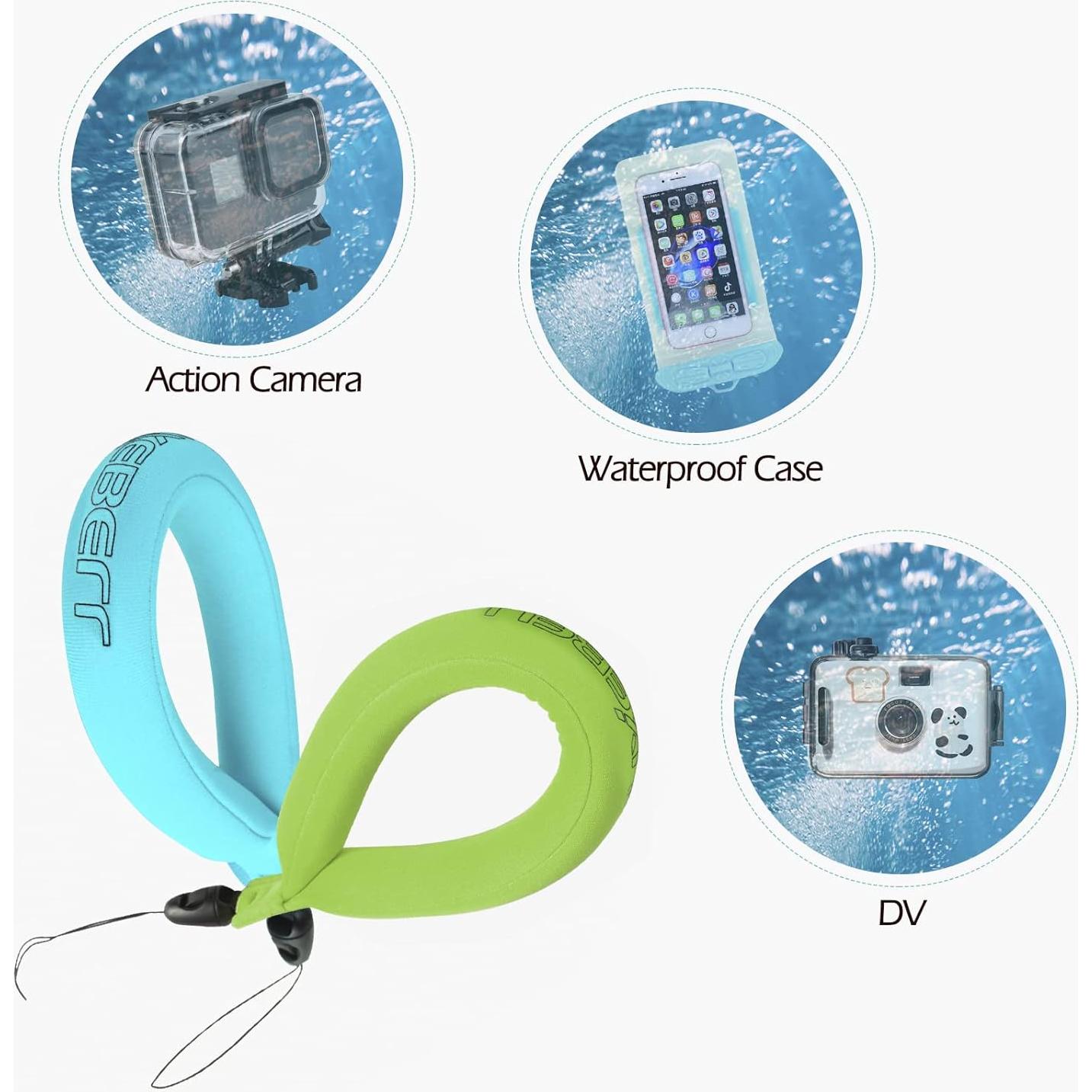 Flotador de cámara a prueba de agua Luxebell para GoPro y más