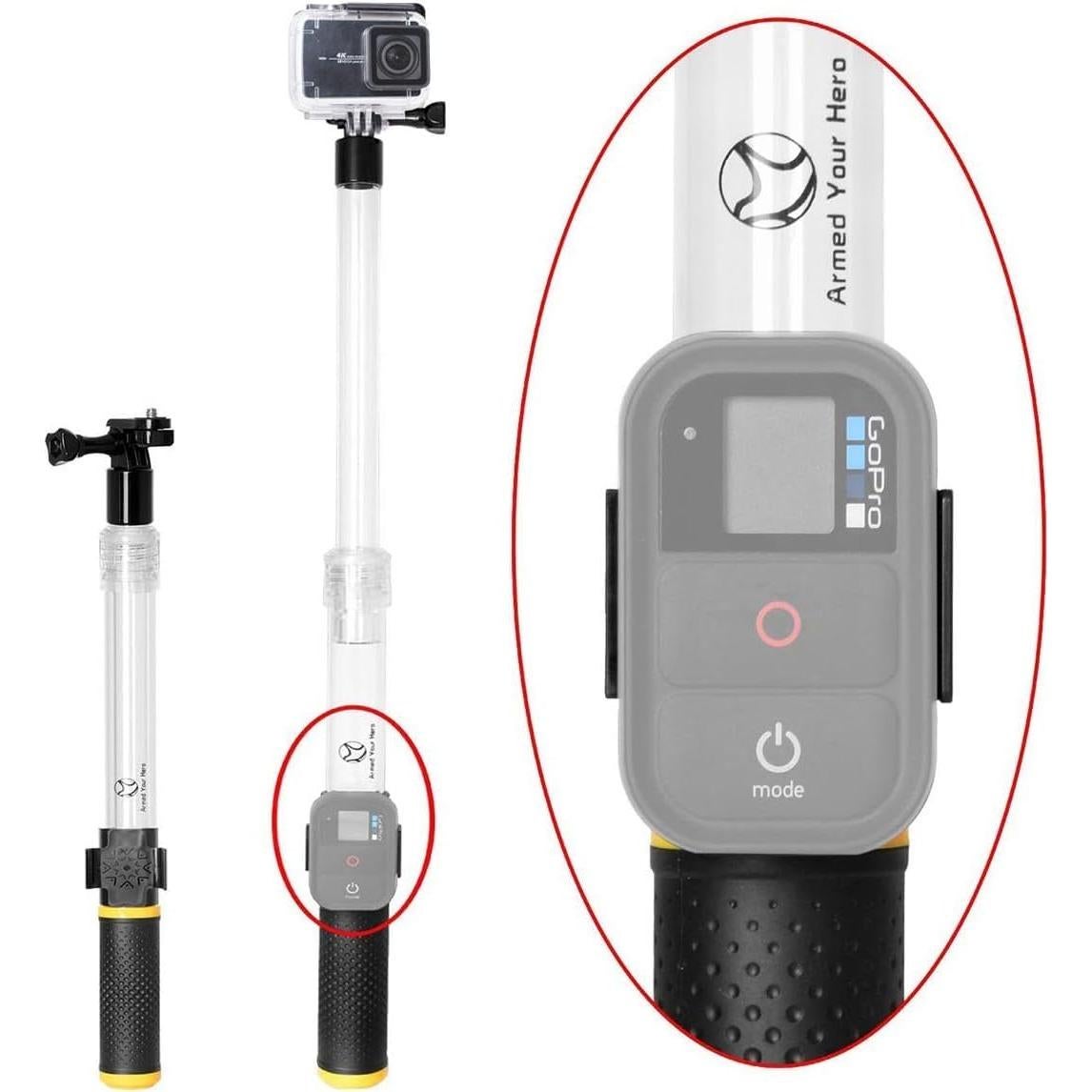 Palanca de Selfie Extensible Fantaseal 35-61 cm Antideslizante