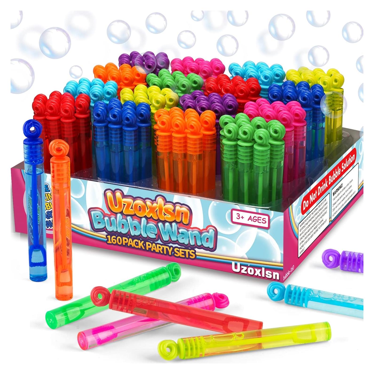 160 Varitas de Burbujas Neón Uzoxlsn para Niños 10.16 cm