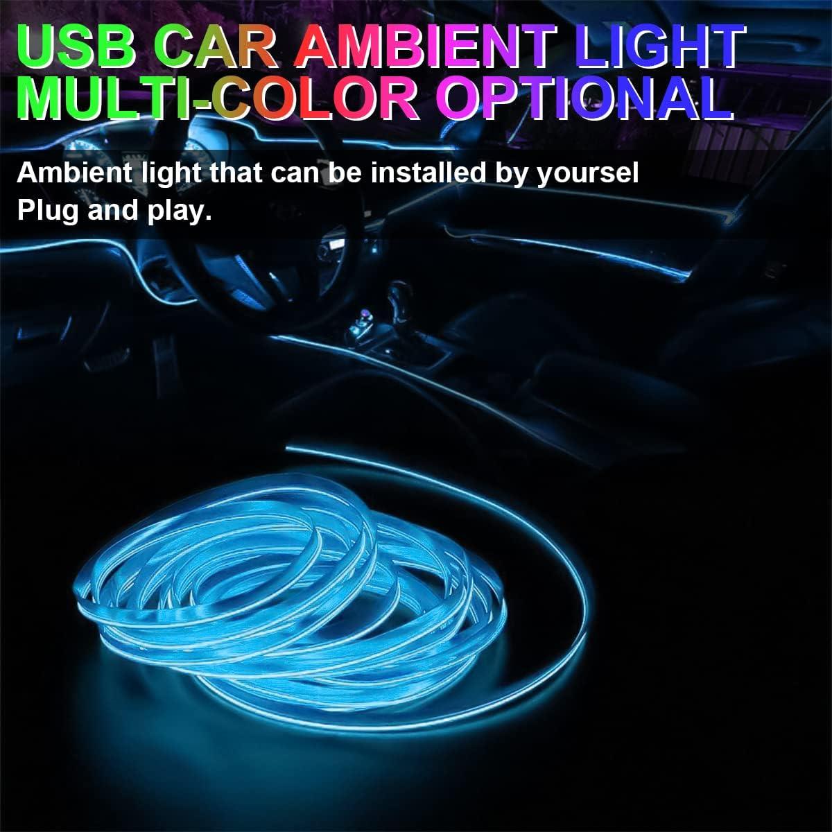 Tira de luces LED 3M USB HIPOPY Azul para automóviles
