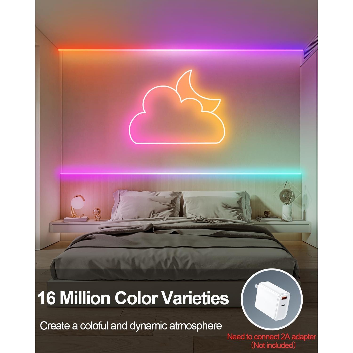 Luces de Cuerda LED Neón 5M Golden Bunny RGB Control APP