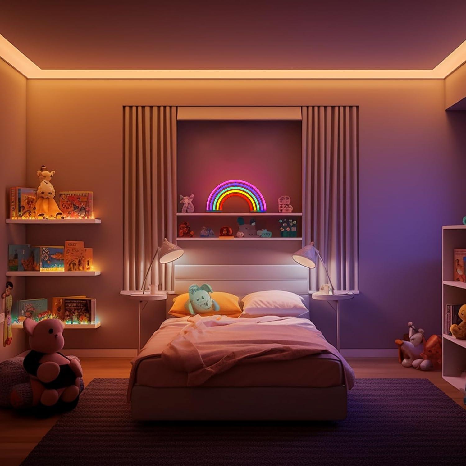 Luz de Neón Arcoíris XIYUNTE 30x16.5cm USB/Batería