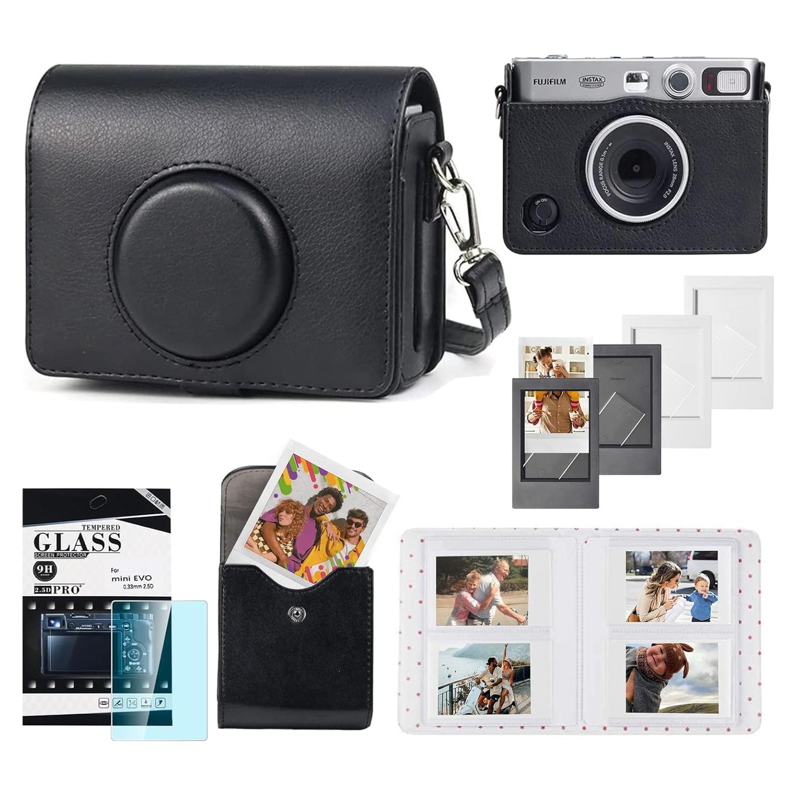 Funda para cámara Fujifilm Instax Mini Evo con accesorios