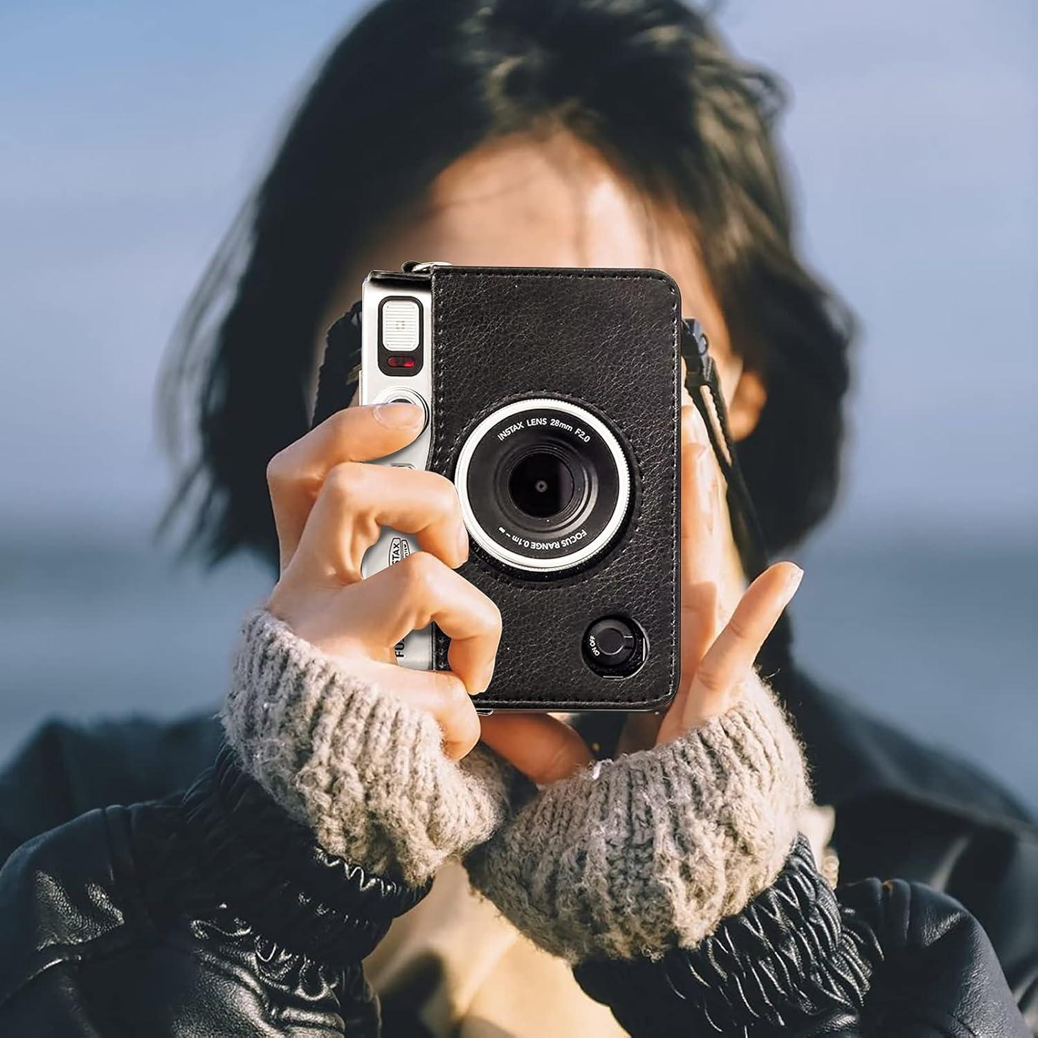 Funda para cámara Fujifilm Instax Mini Evo con accesorios