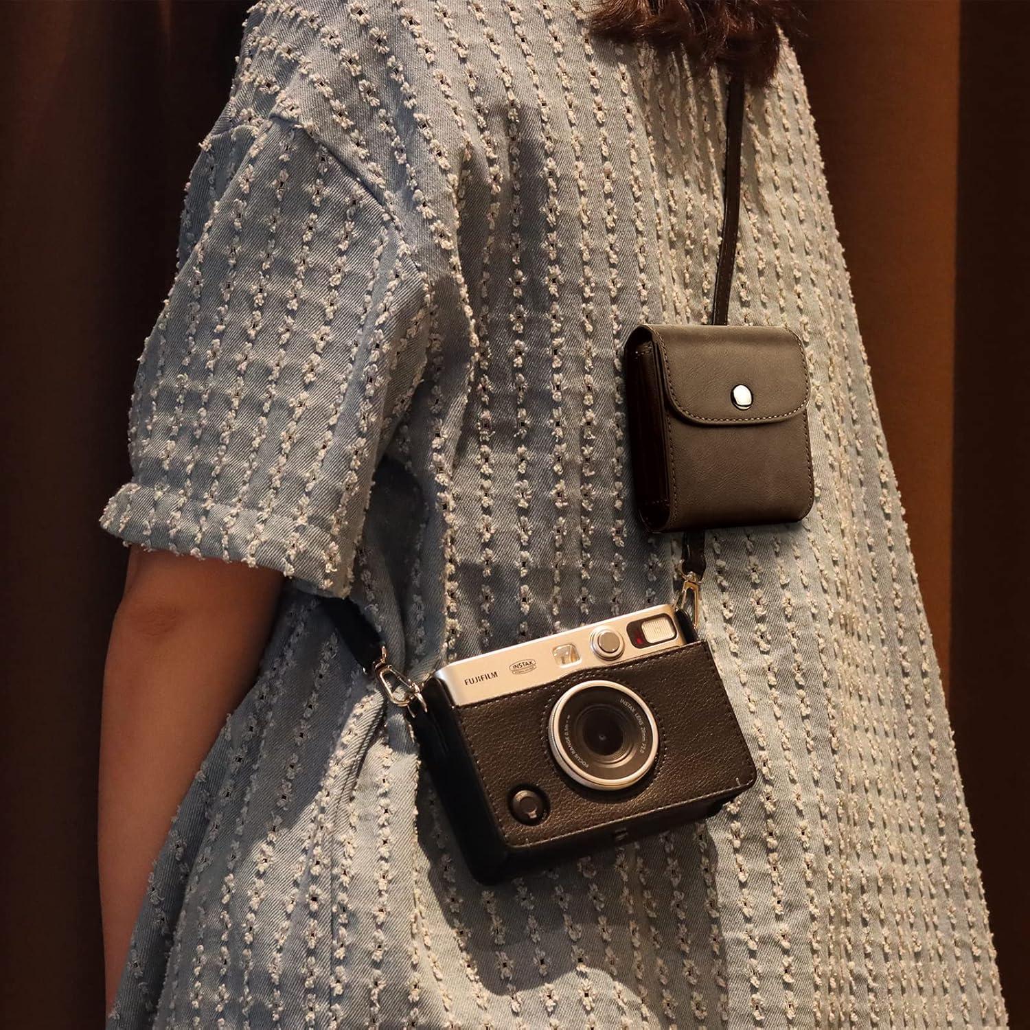 Funda para cámara Fujifilm Instax Mini Evo con accesorios