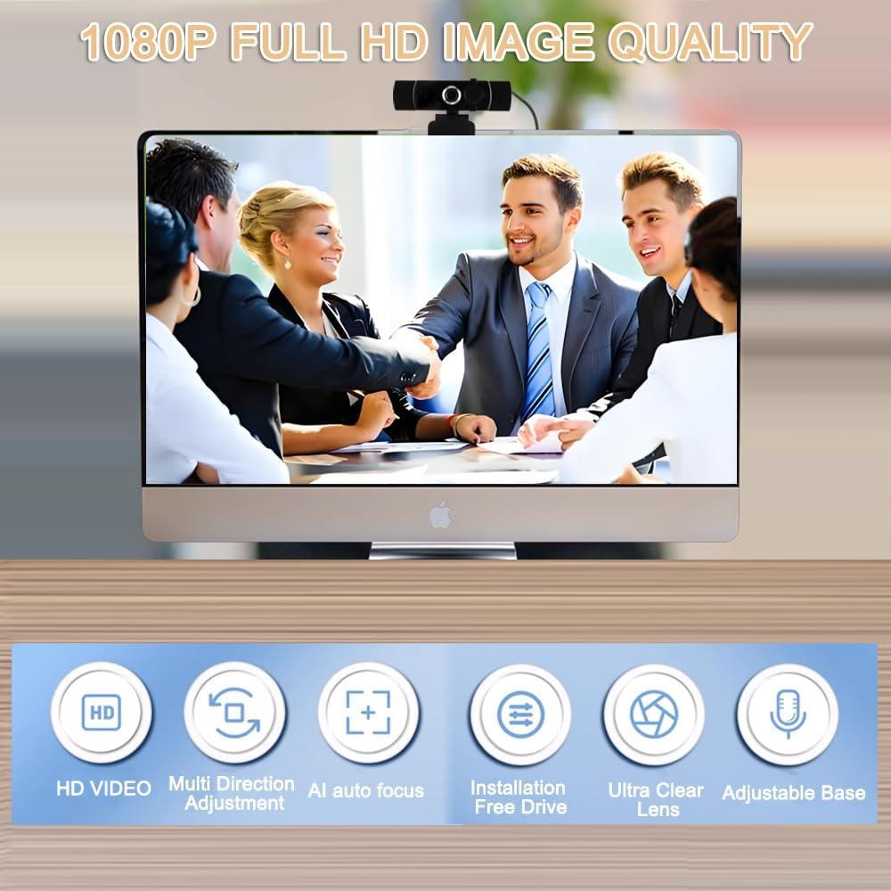 Cámara web Full HD 1080P WEISHIXIN con micrófono y USB