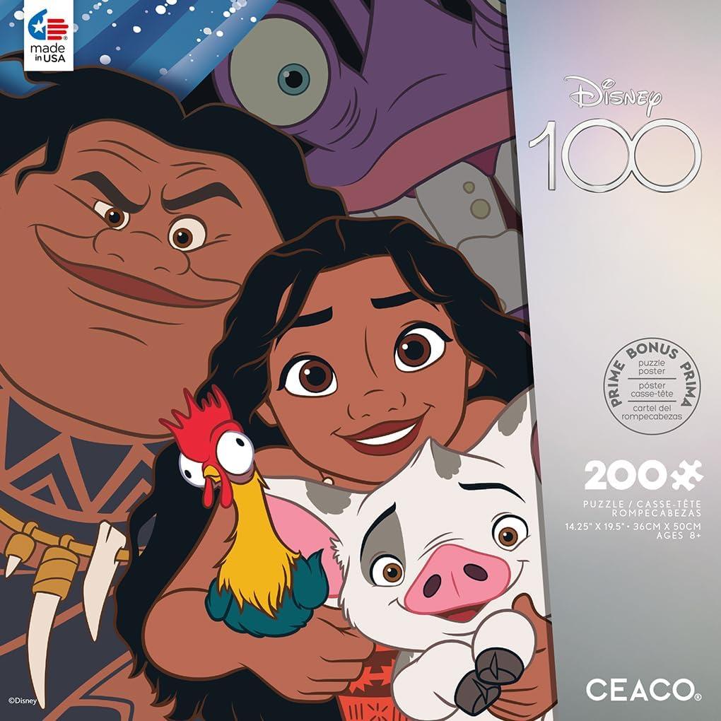 Rompecabezas Disney 100 Aniversario Moana Ceaco 200 Piezas