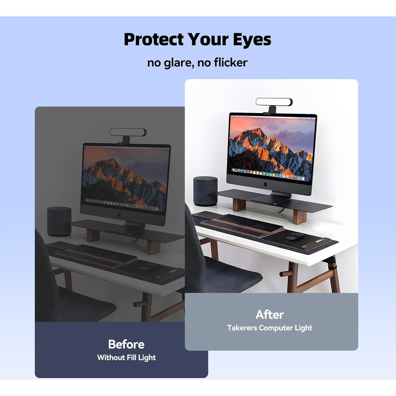 Iluminación para Videoconferencias Takerers F-663, Luz LED 3 Modos