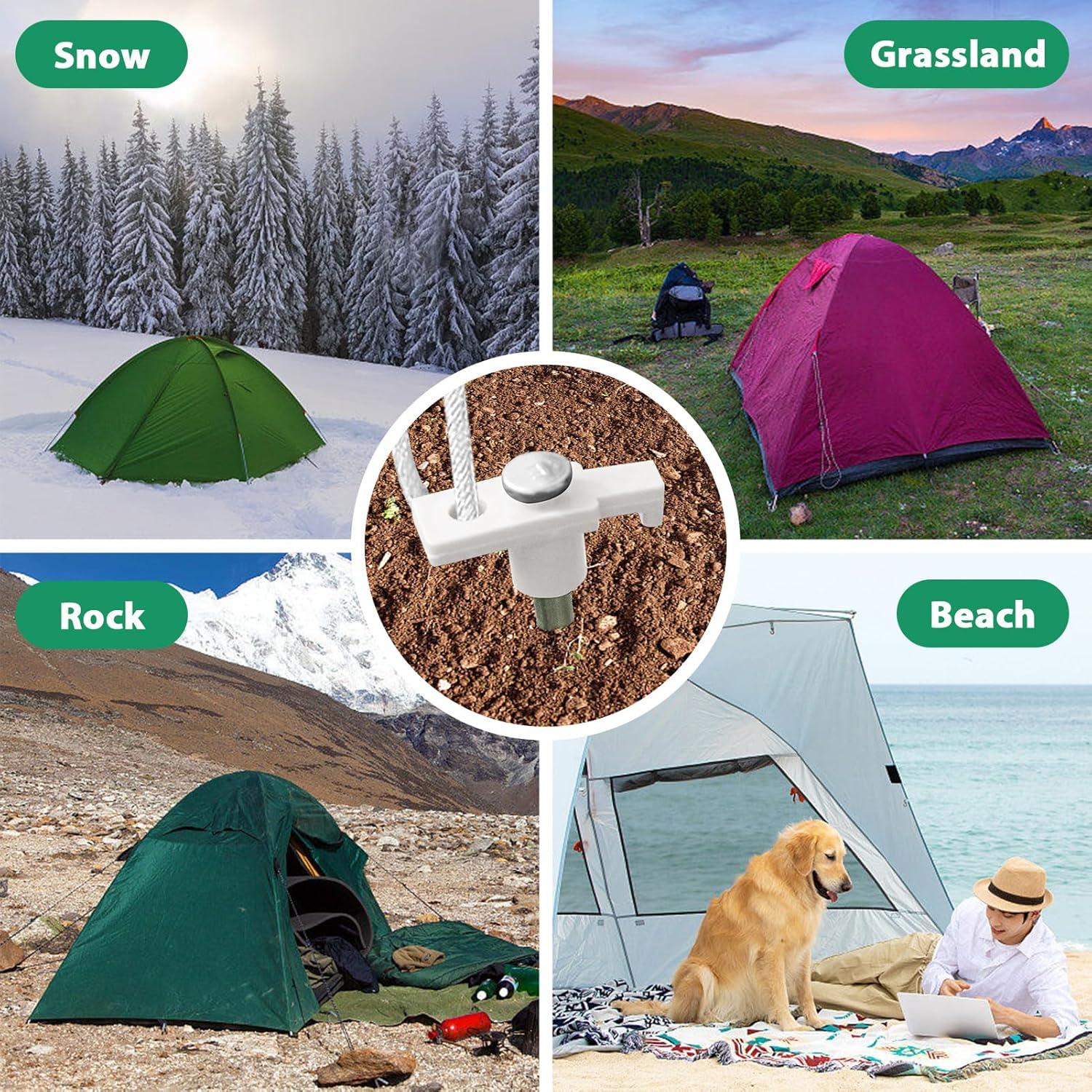 Estacas de Tienda Eurmax Galvanizadas 10 Piezas 25.4 cm