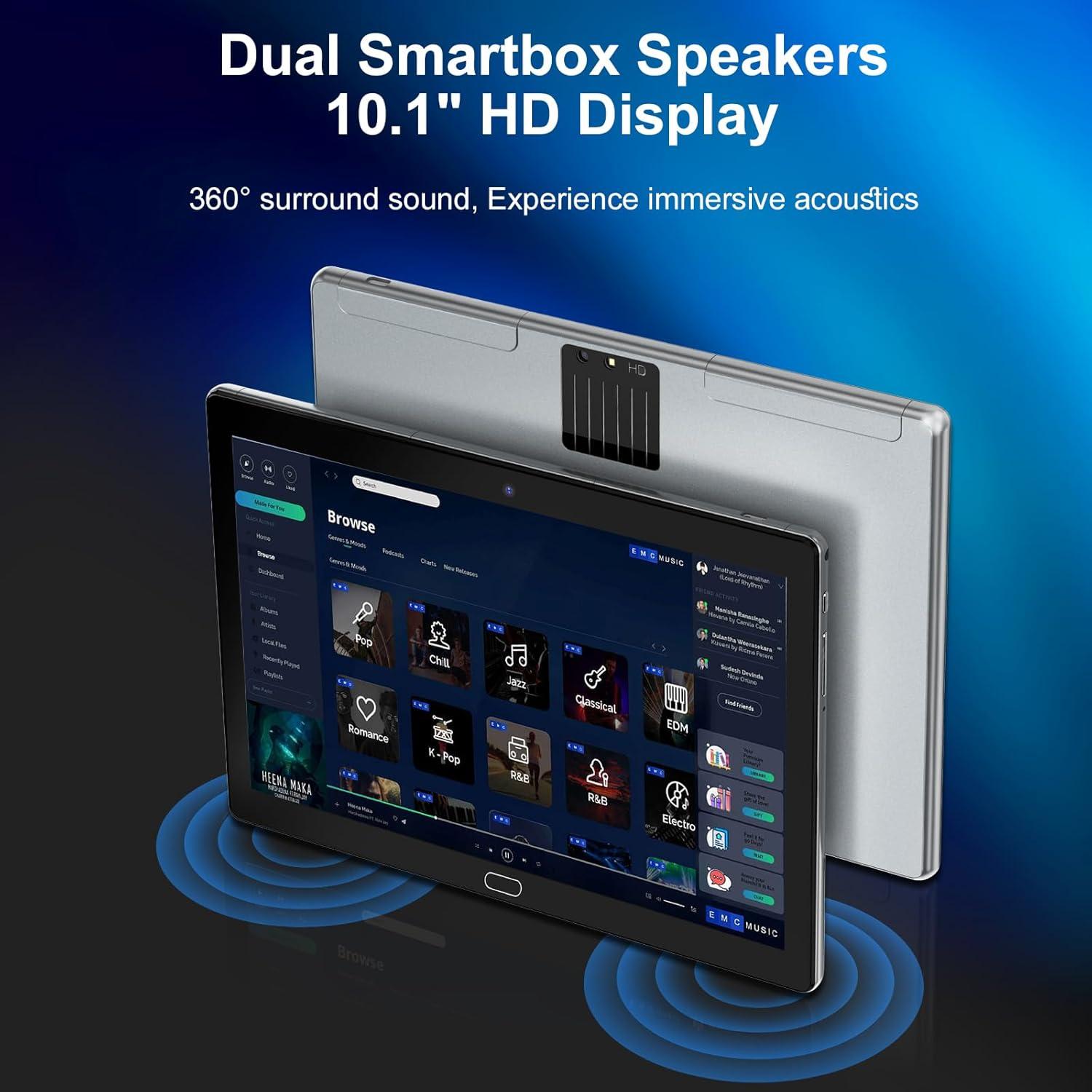 Tableta Semeakoko 10.1" Android 12, 10GB RAM, 64GB ROM