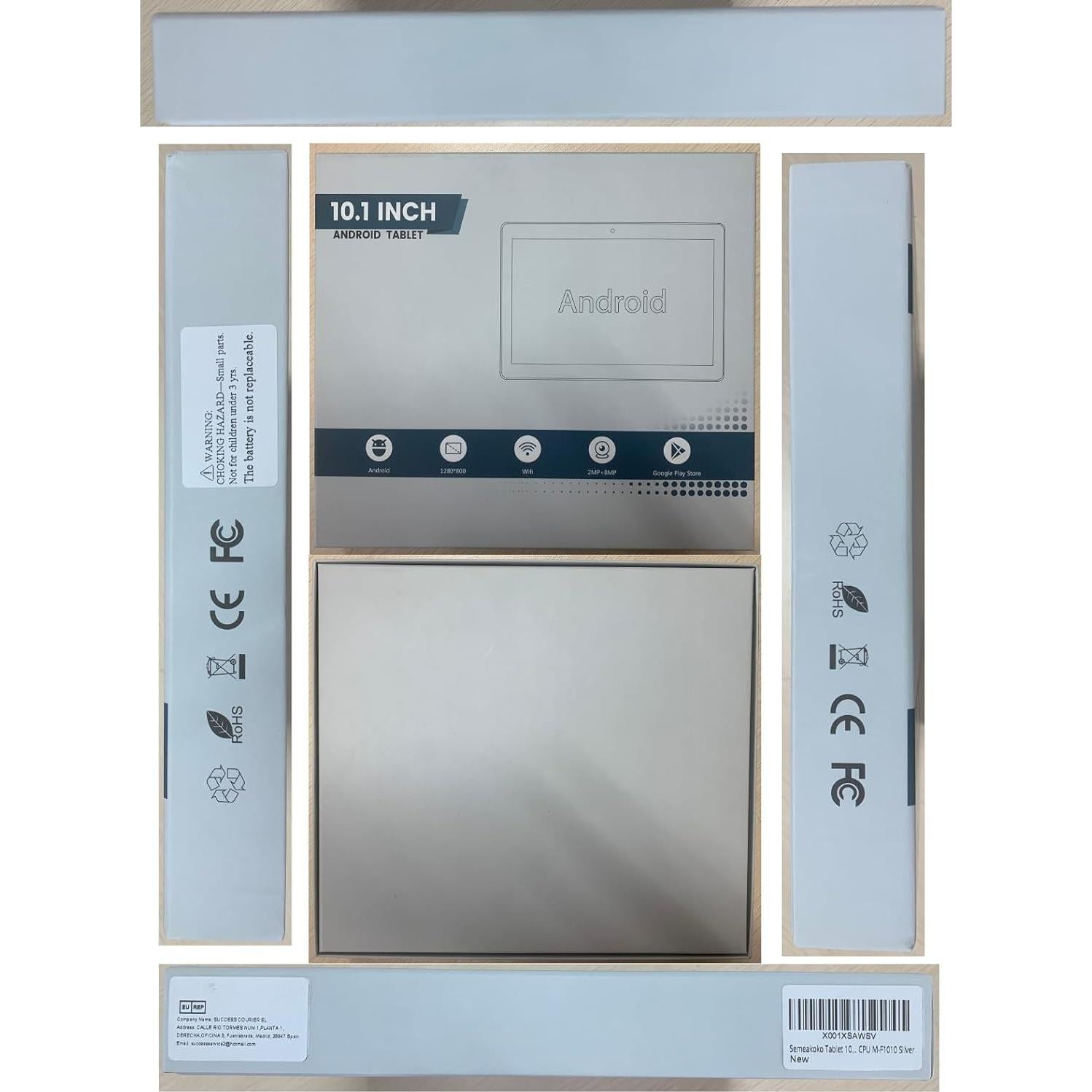 Tableta Semeakoko 10.1" Android 12, 10GB RAM, 64GB ROM