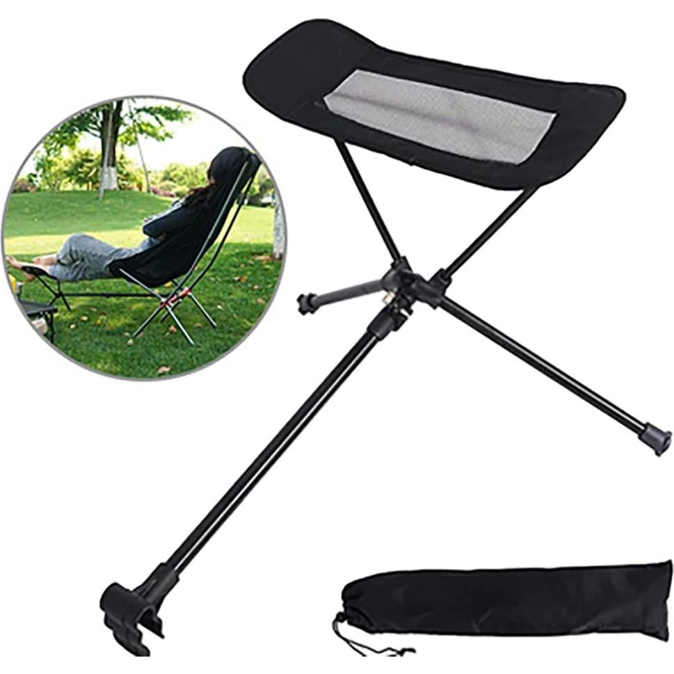 Silla Plegable Reclinable YWHWLX para Camping y Playa - Negro