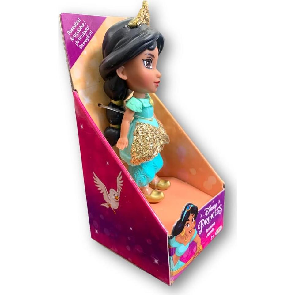 Muñeca Mini Poseable Princesa Disney Jazmín 8.89 cm