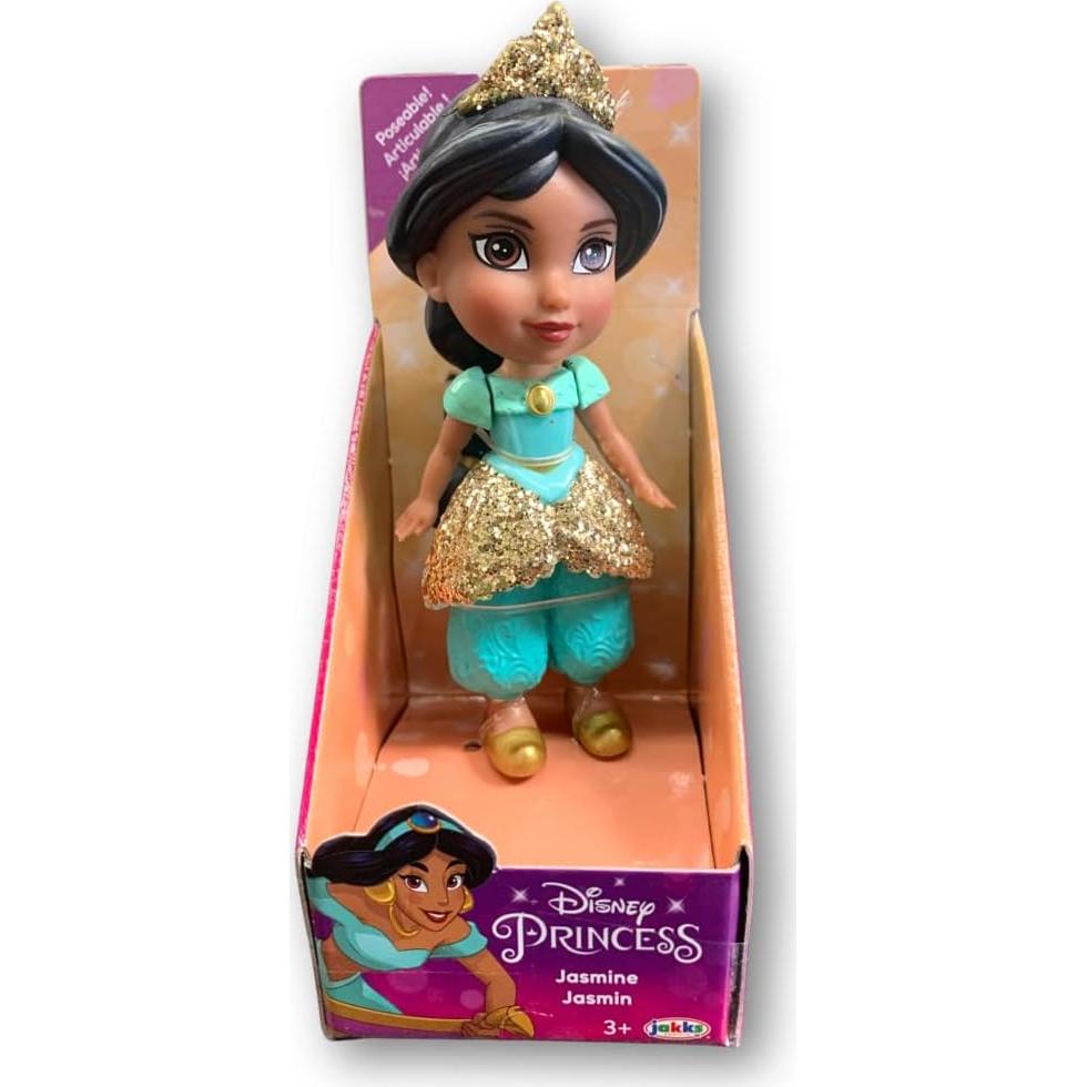 Muñeca Mini Poseable Princesa Disney Jazmín 8.89 cm