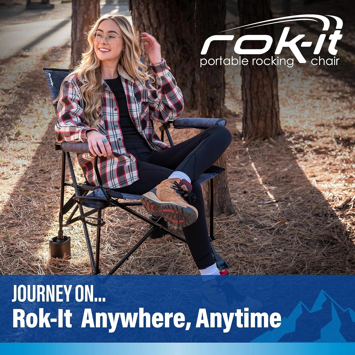 Silla de Camping Balanceante Kijaro Rok-it - Hallett Peak Gray