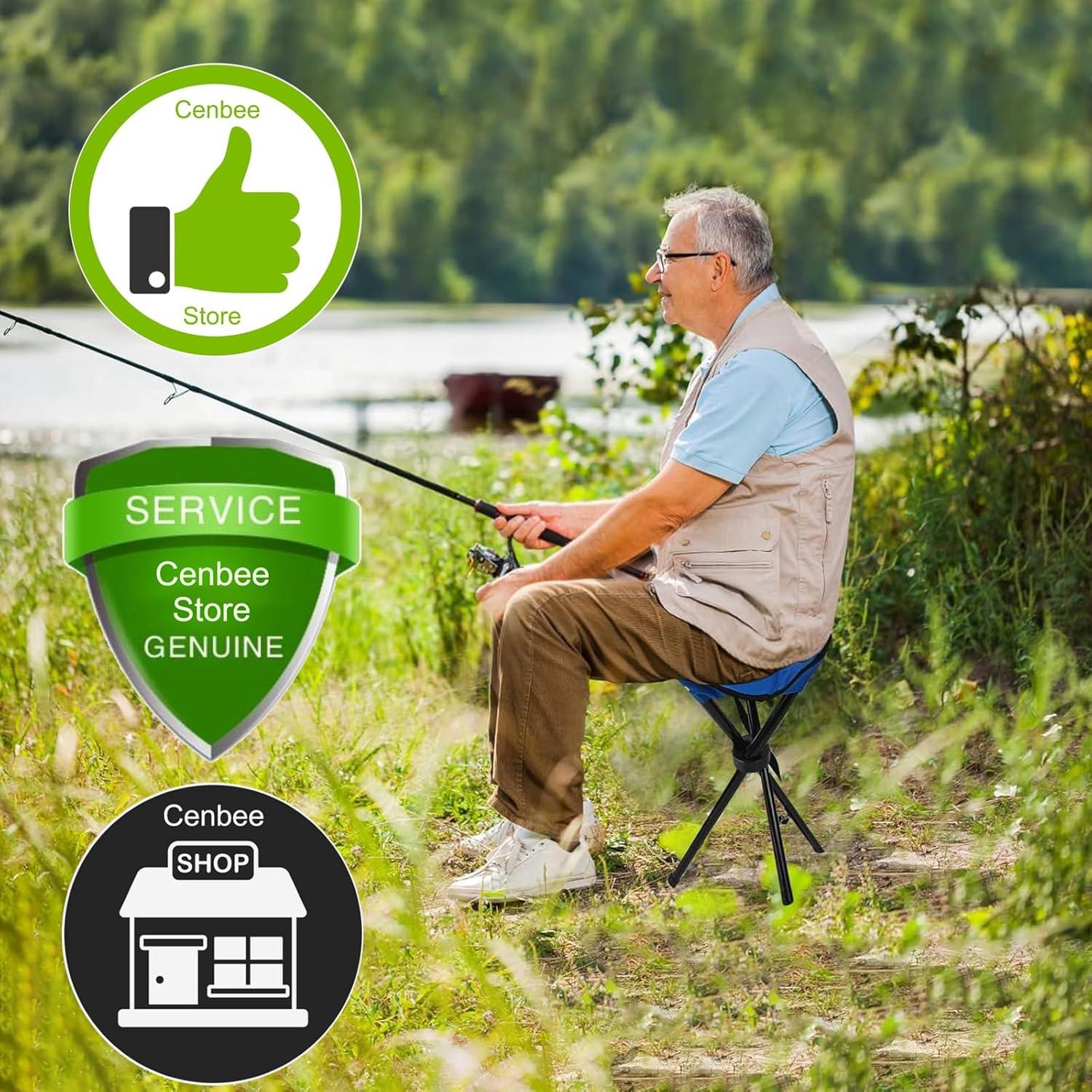 Taburete de Camping Plegable CebraBounze Azul 35.5x28 cm 300 kg