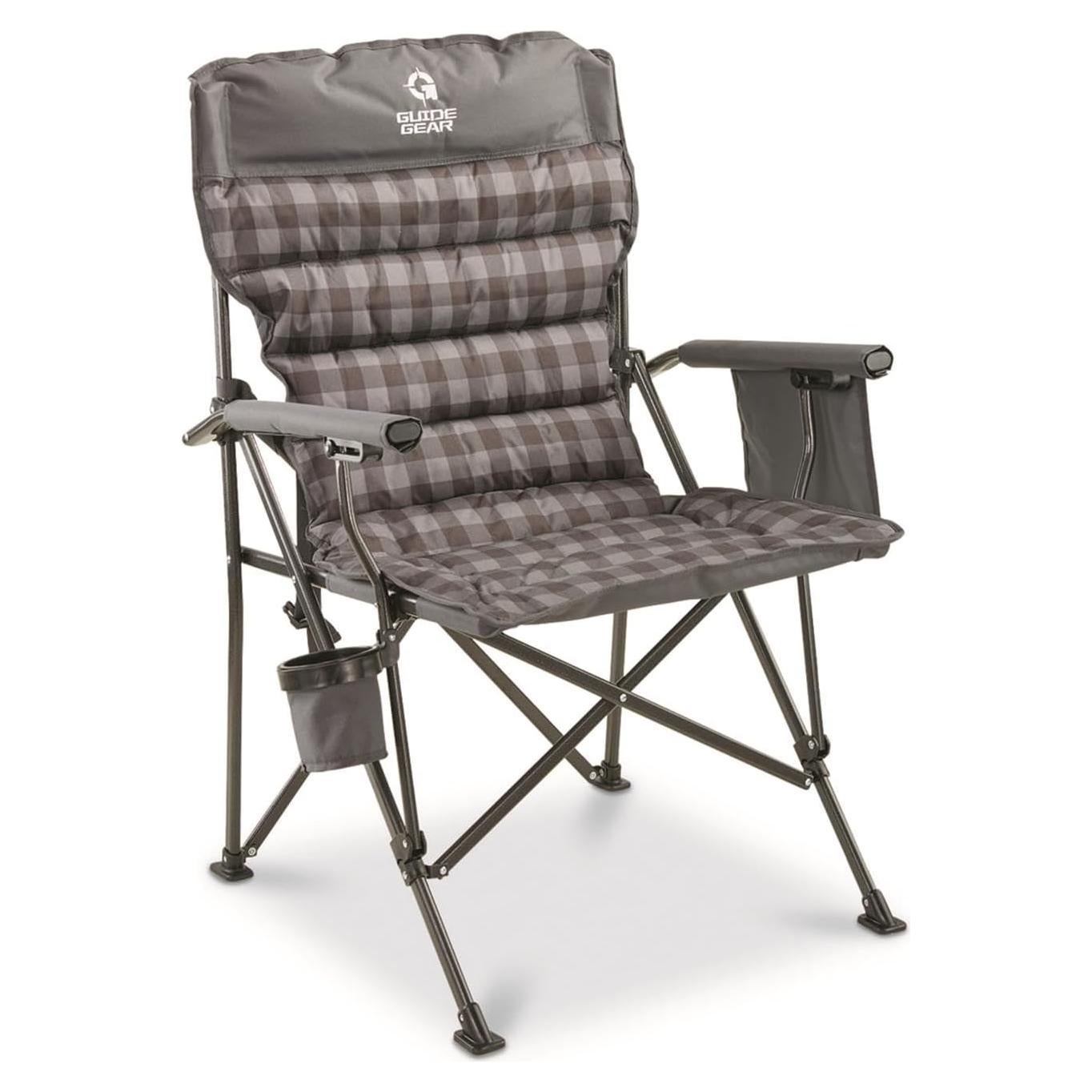 Silla de Camping Guía Gear Mammoth XL Padded 500 lb Gris