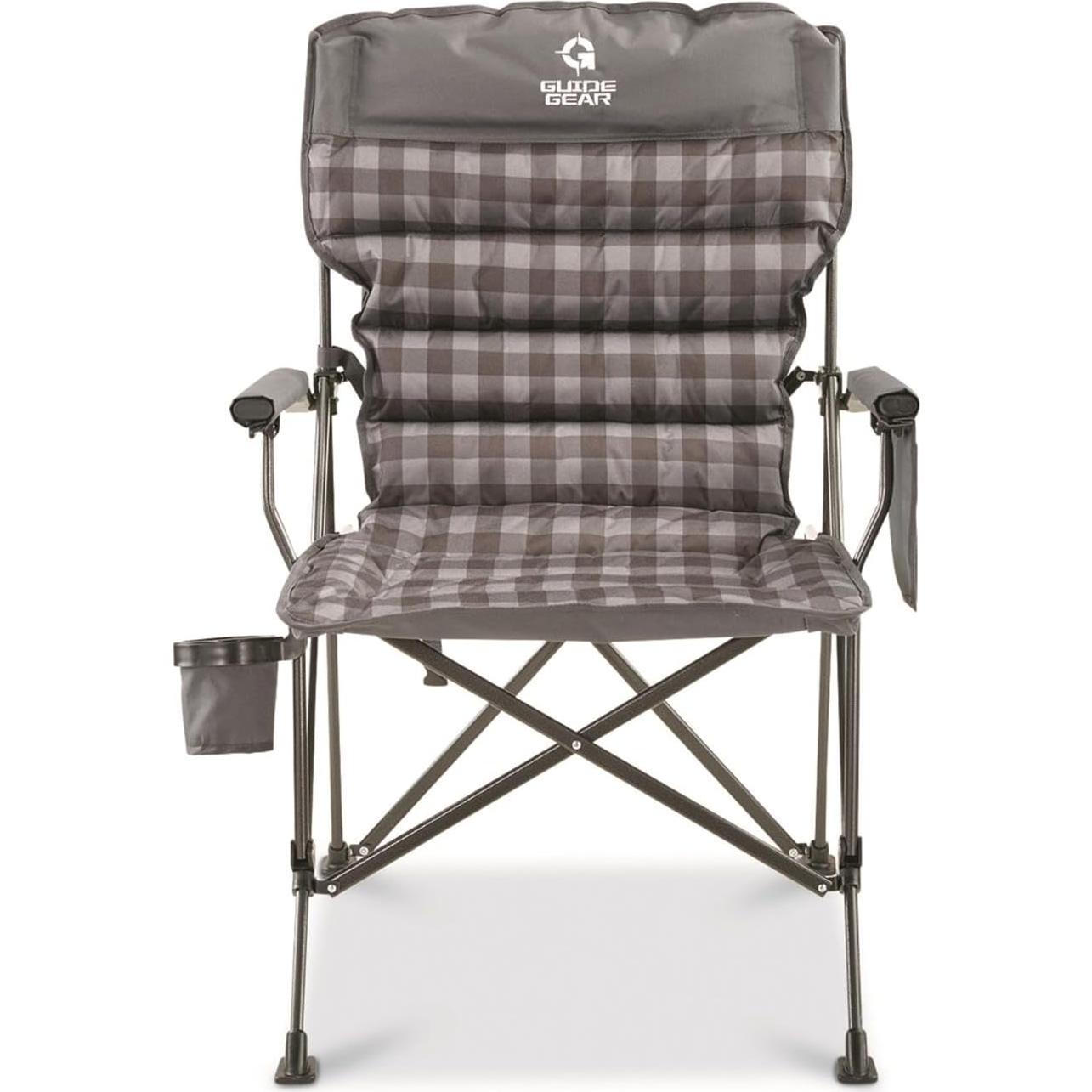 Silla de Camping Guía Gear Mammoth XL Padded 500 lb Gris